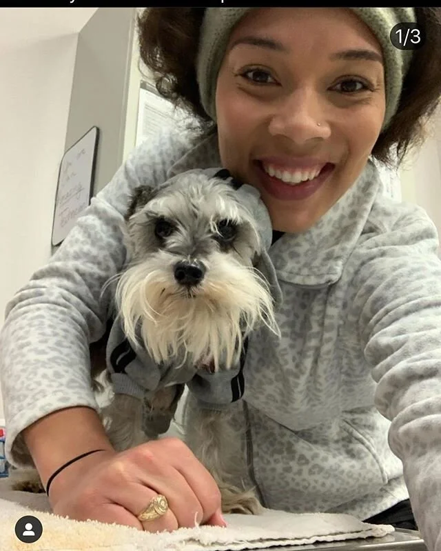 Happy 1 Year Anniversary to my favorite Vet @dr.bikidoll ! She always takes good care of me and Pennie! #veterinarians #blackvets #blackgirlmagic
