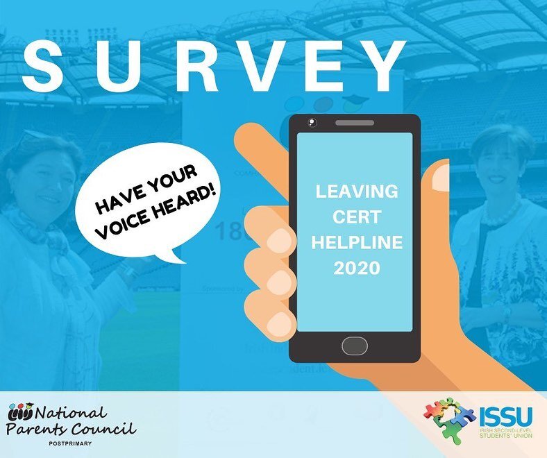 Did you contact the Leaving Certificate Helpline? 
Have your voice heard and let us know your opinion on the service!

Complete the short survey, link in bio!📚