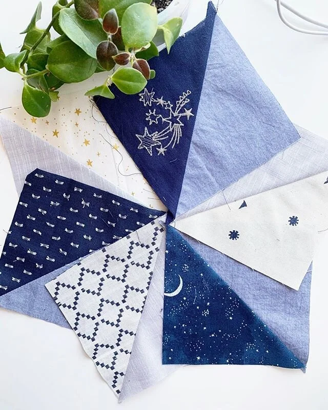 This little HSTs are going into the sweetest, softest baby quilt! Loving this blend of Warp and Weft and some specially pulled other fabrics. Also, today felt like a good day for some Instgram reality so you&rsquo;ll notice I forgot to move my variou
