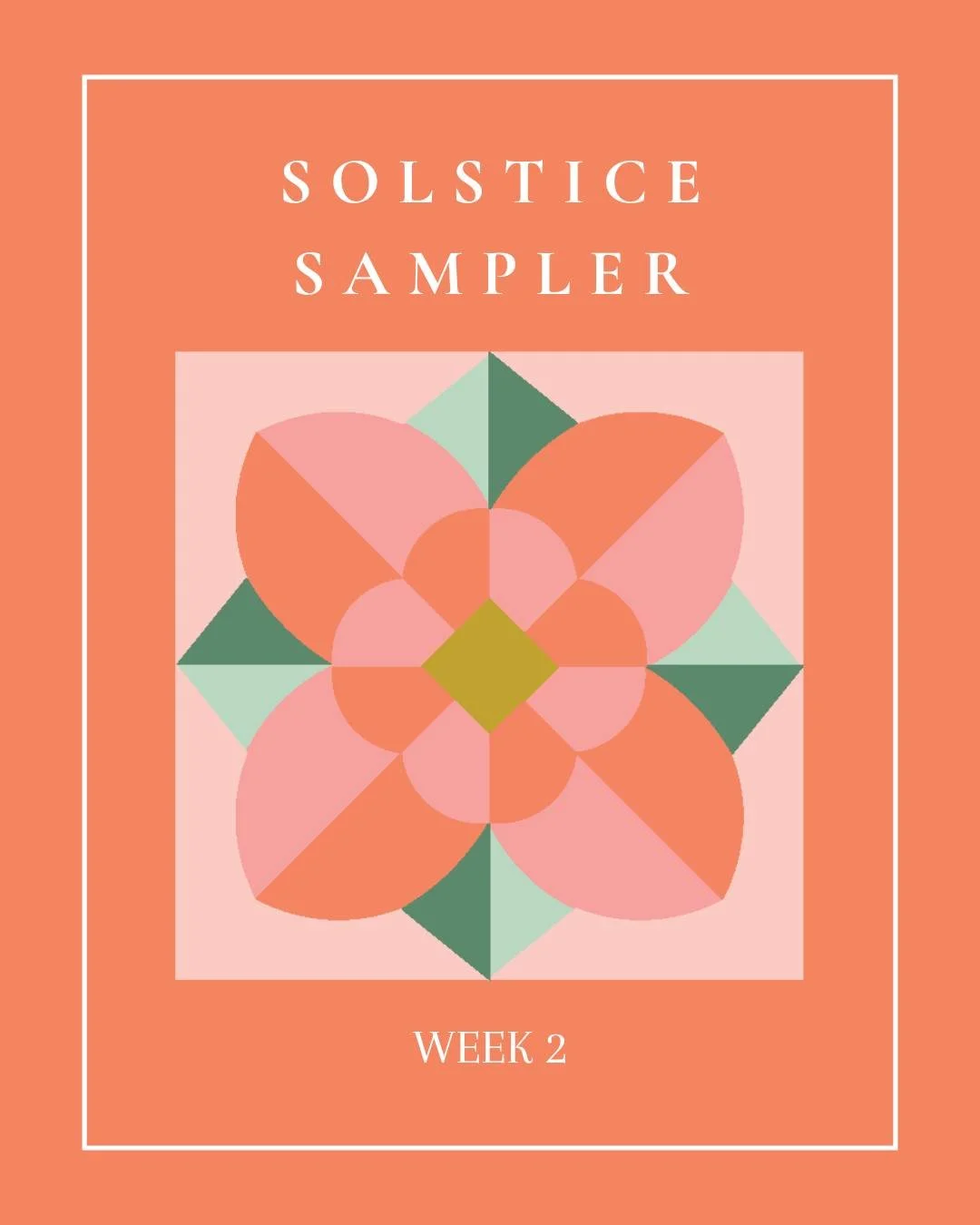 Week 2 of the free Solstice Sampler is here and @sewspicious brought one of my favorite solstice sampler blocks yet! Solstice Bloom is bright, bold, and totally florally festive..

✨ This week&rsquo;s prizes:
&bull; Hilos de Alegr&iacute;a Aurifil Th