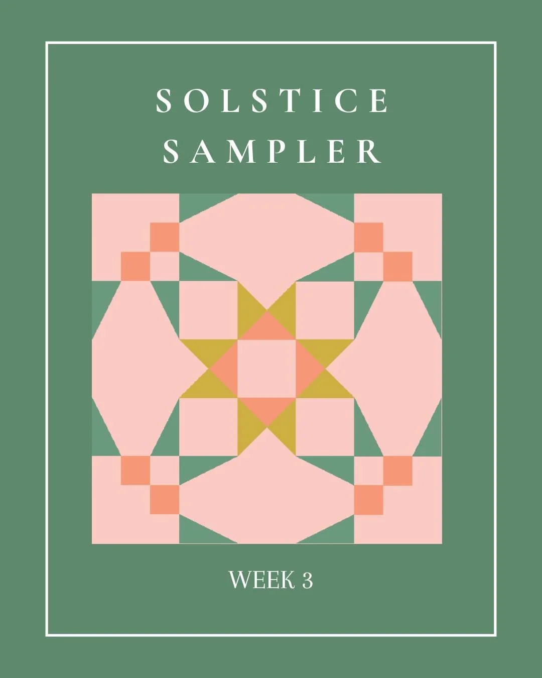 It’s Week 3 of the free Solstice Sampler and @lynsavenue’s block is serving up clean, modern magic. I love how this one fits right into our cozy, wintry theme - it reminds me of a snow globe!
✨ This week’s prizes:
• $30 gift v