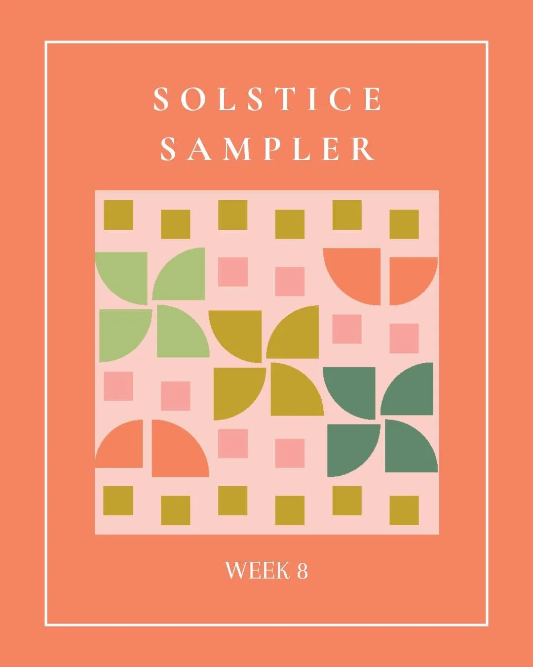 The end of the Solstice Sampler is near! Week 8&rsquo;s block by @jennbquilts is so playful and fun - meet Citrus Spin!

✨ This week&rsquo;s prizes:
&bull; Free longarm quilting of your sampler from @jennbquilts
&bull; $50 gift card from @hawthornesu
