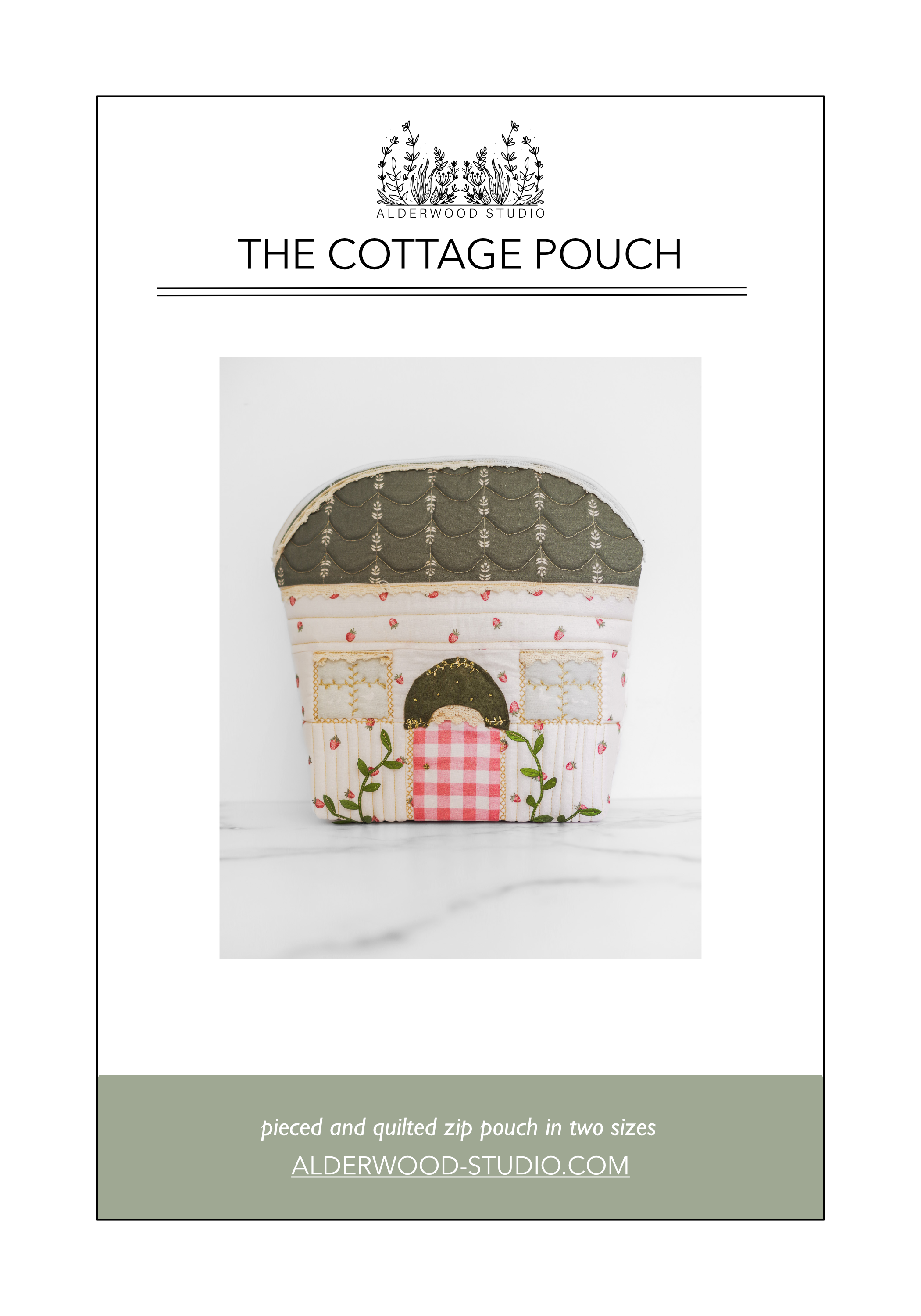 PREORDER Cottage Pouch Pattern - Pack of 5