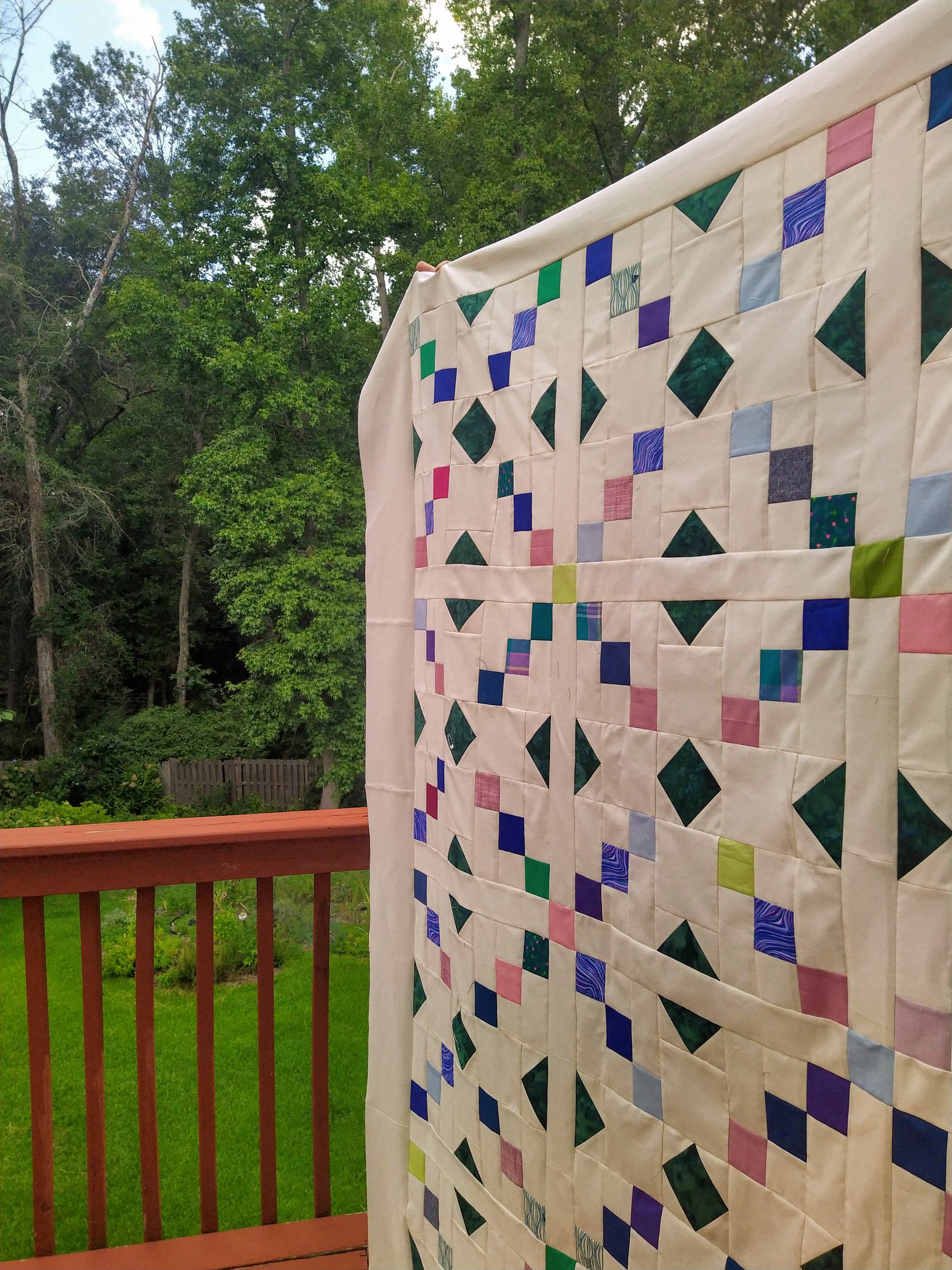 Modern Geometric Baby Quilt: Paradigm Quilt Pattern - Homemade Emily Jane
