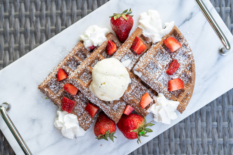 Chocolate Mochi Waffles