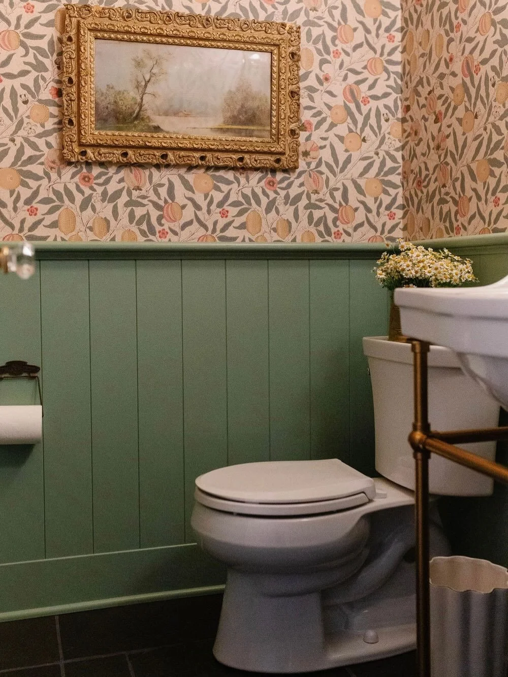 The powder room is the jewel box of the home.

A place to take risks, spark surprise, and leave a lasting impression.

Here, bold choices shine. ✨

#powderroomdesign
#pittsburghdesign 
#pittsburghinteriordesign 
#babbandmack
#babbandmackdesign 
babba