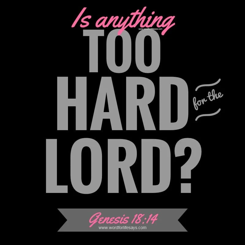 February 2021 - Is anything too big for our God?