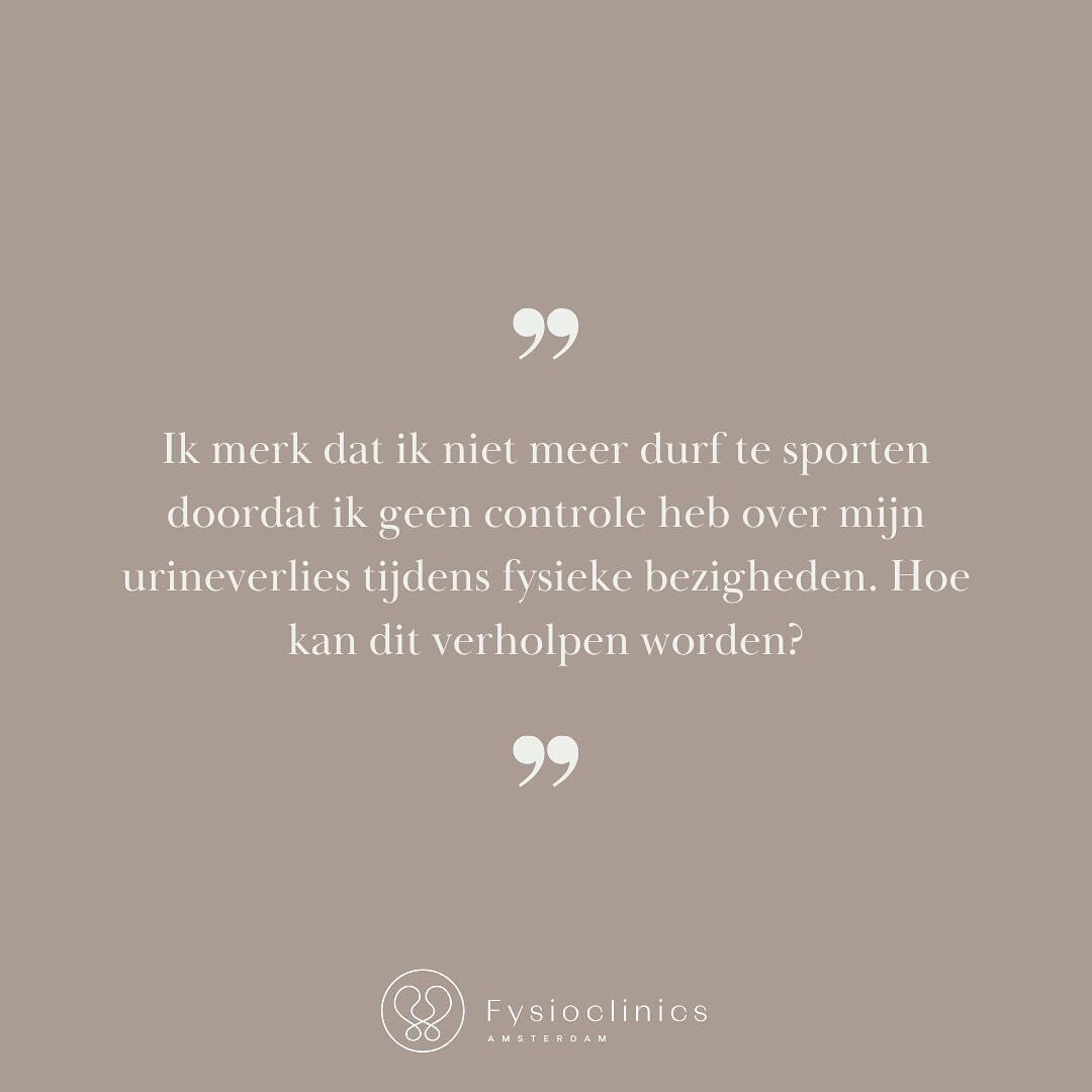 Het is heel vervelend als je het gevoel hebt dat je wordt beperkt in je dagelijkse bezigheden door urineverlies. Hier is zeker hulp bij te krijgen. Bij stress-urine-incontinentie is bekkenbodem fysiotherapie vaak de eerste behandelkeuze. De therapeut