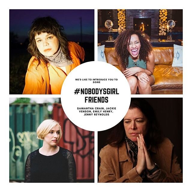 It&rsquo;s that time again! Time for another edition of #NobodysGirlFriends, where we shout out four amazing artists we'd love you to listen to. 🎶 Have you heard these four yet? @sjcrain @jackievenson @emilyhenrymusic @jennyreynolds1918 
#NobodysGir