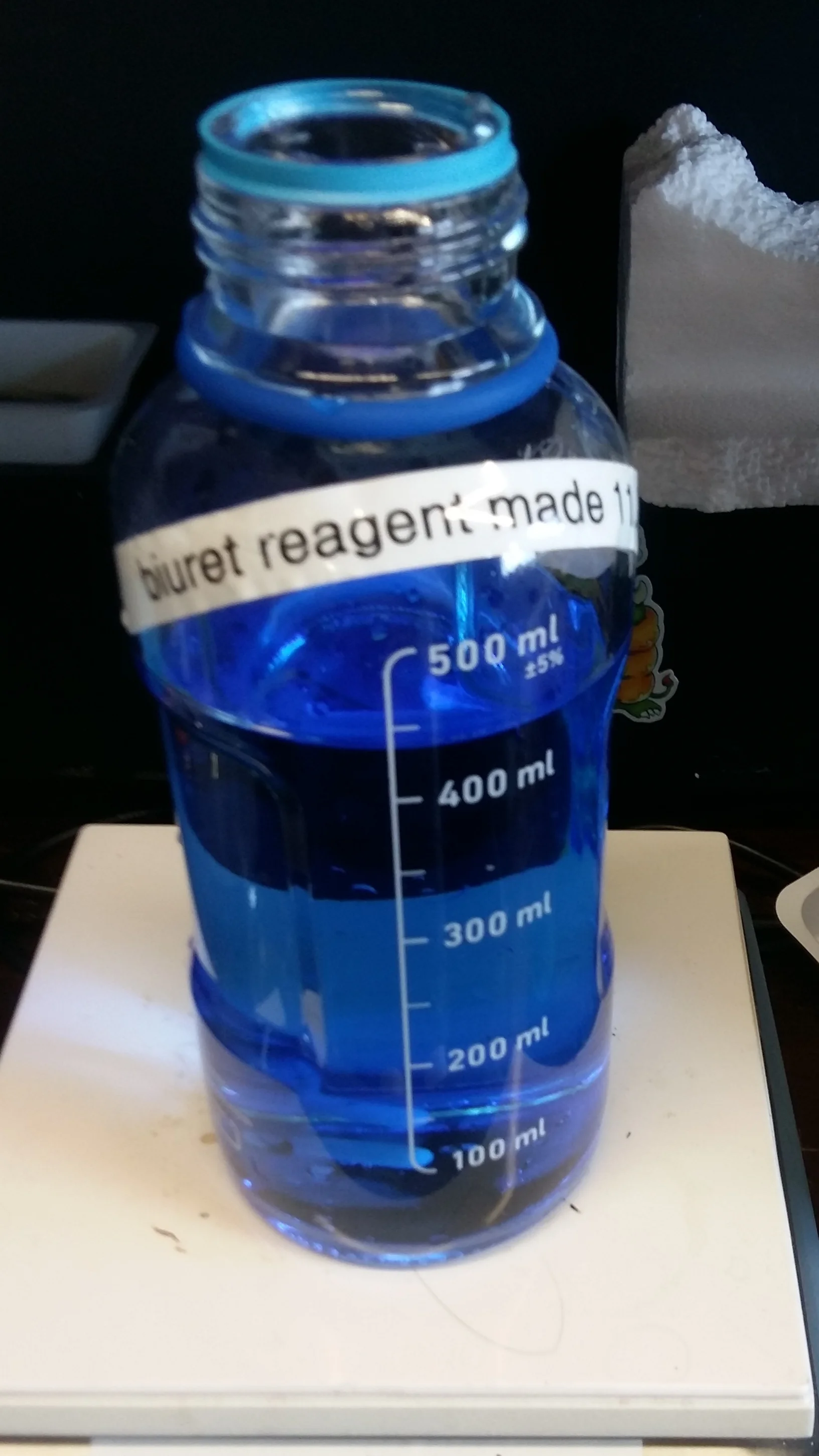 Biuret Reagent tests for the presence of protein. Will whole human blood, dropped in the solution, indicate positive?