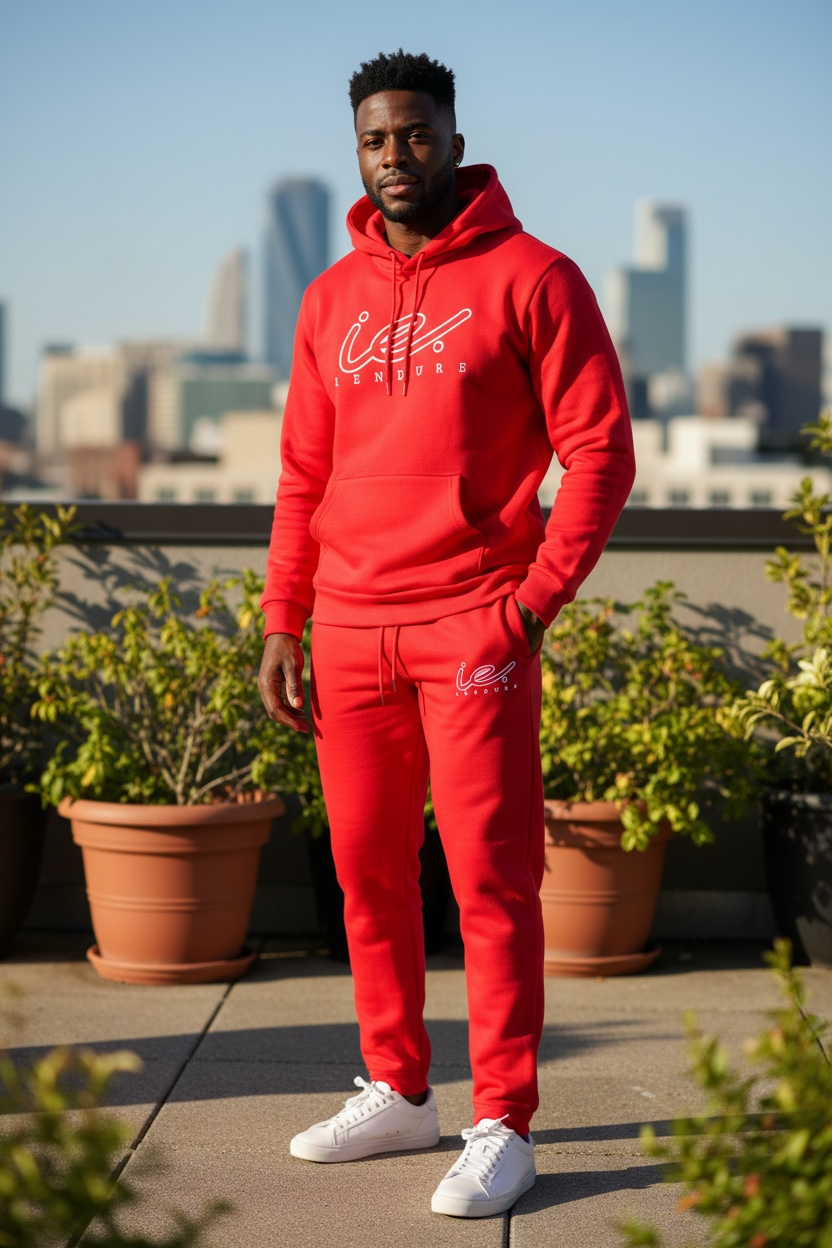 Red Urban Tracksuit