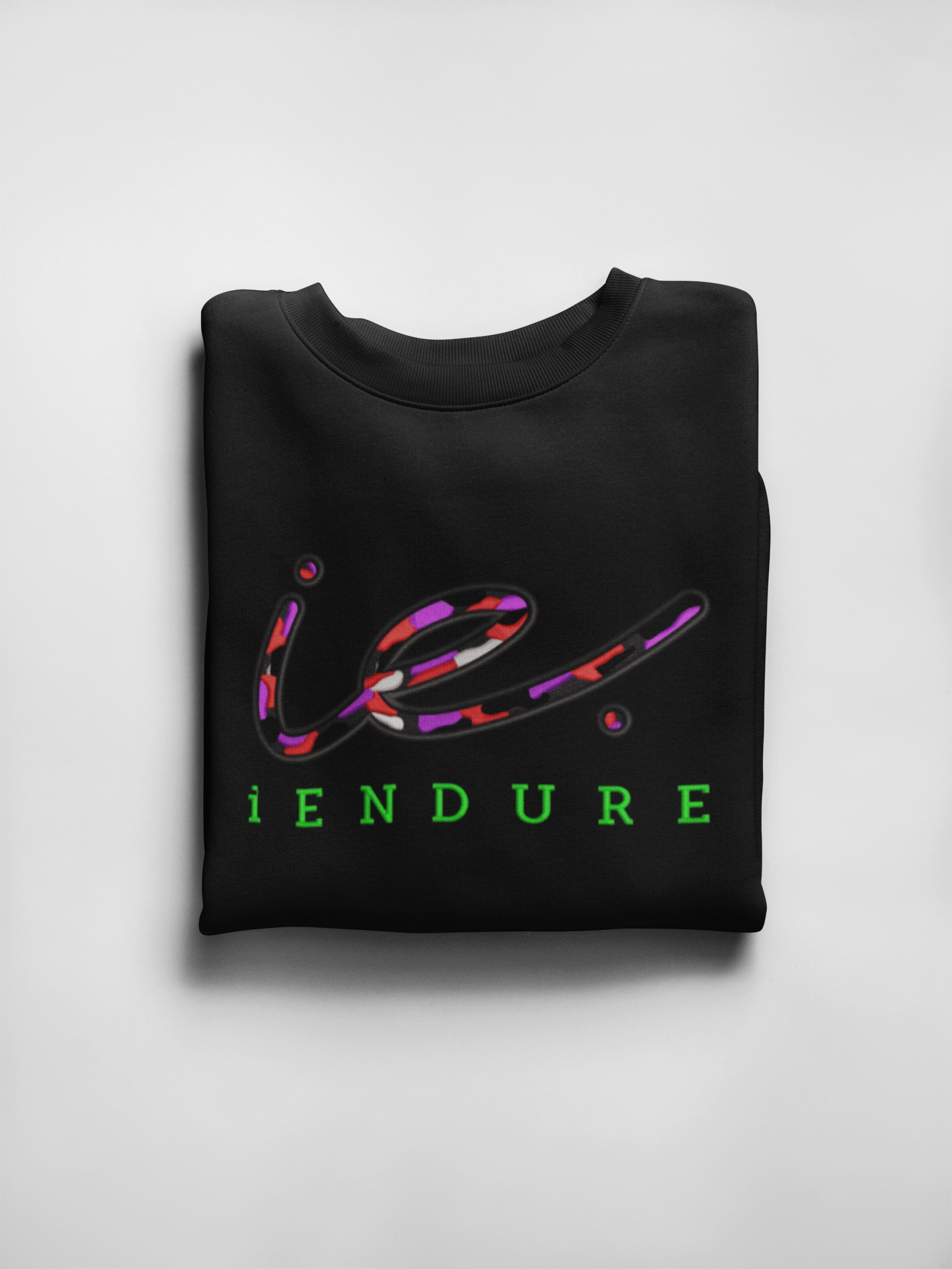 Black Multi Crewneck