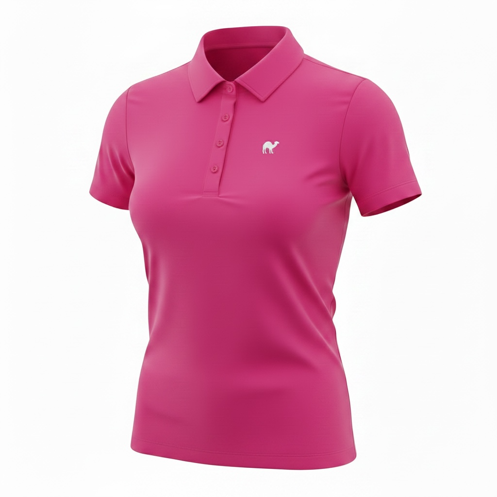 Vibrant Women's Pink Polo Shirt