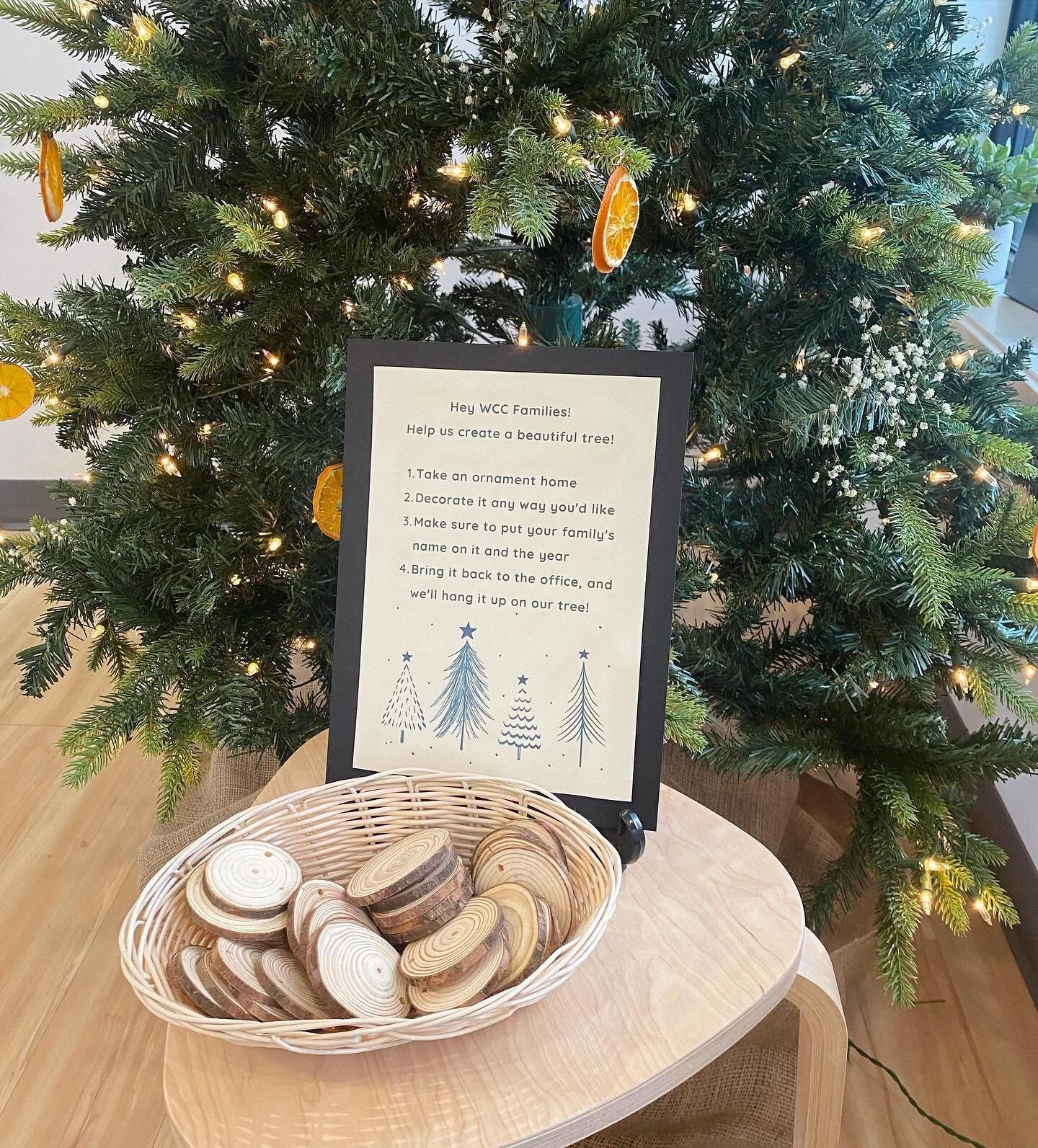 This Holiday season we&rsquo;re doing a collaborative tree! WCC Families, take an ornament home and decorate it with your children and bring it back to the centre for our tree! We can&rsquo;t wait to see everyone&rsquo;s creations 🎄
