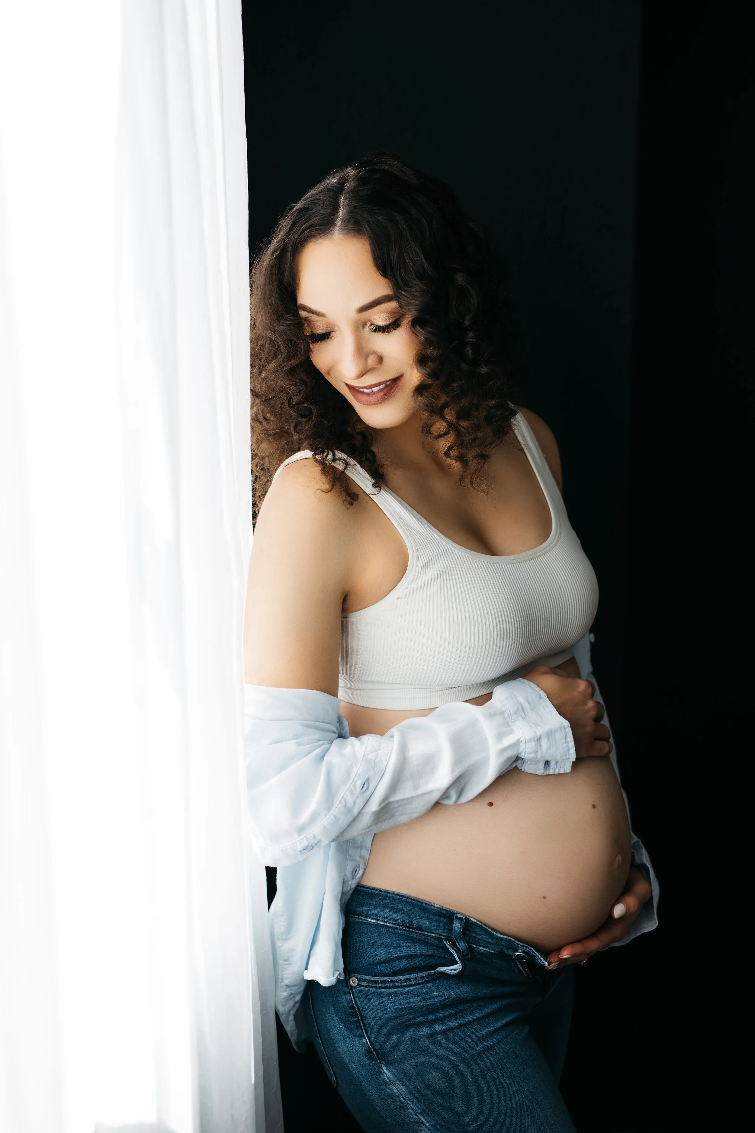 sf Bay Area maternity photoshoot studio