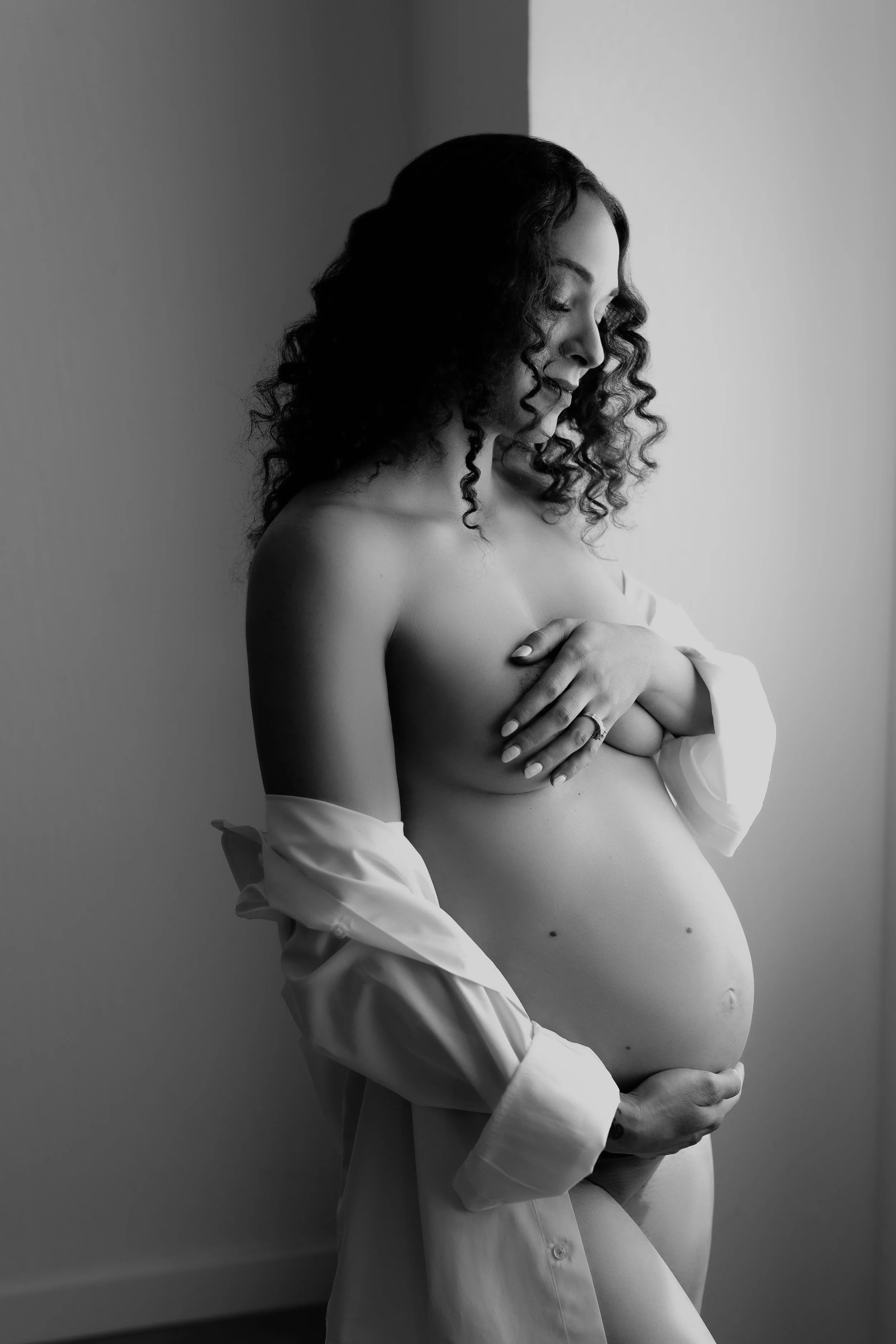 sf Bay Area studio maternity photo session