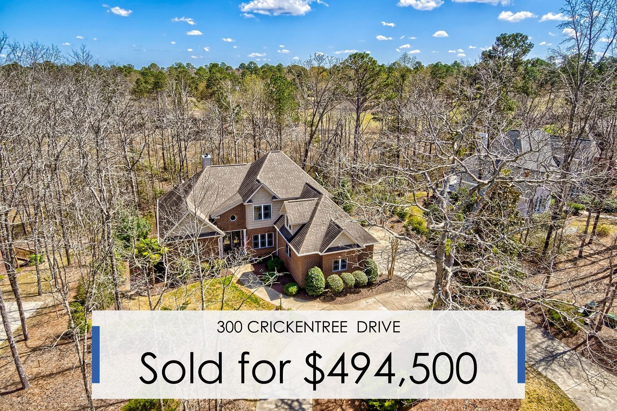 300 Crickentree Drive | Sold for $494,500