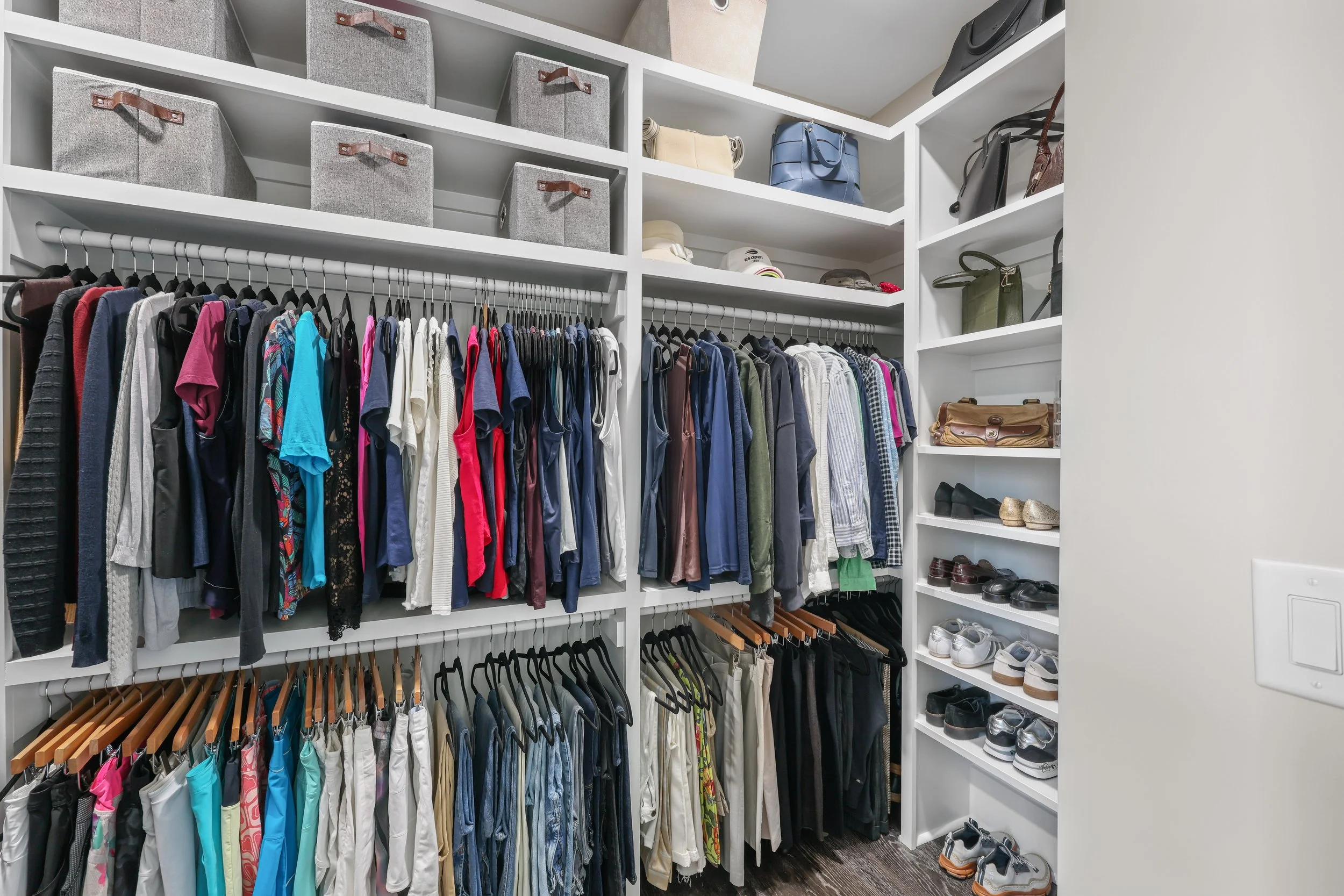 Custom owner's closet with built-ins at 615 Misty Banks Drive
