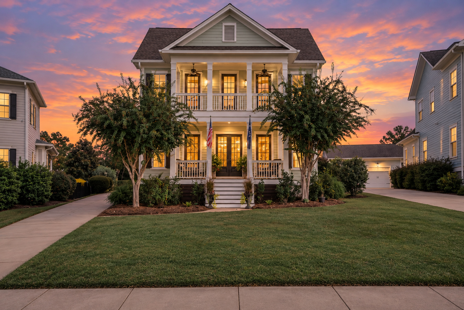 Twilight Glow Colonial Craftsman Home.png