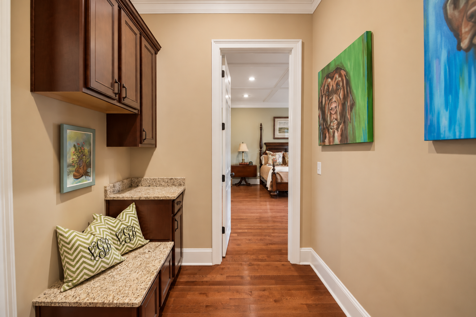 Cozy Hallway Framing a Warm Bedroom.png