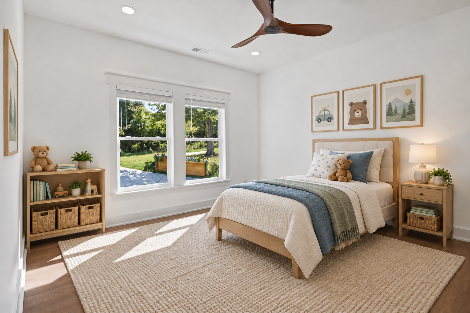 Cozy child's bedroom with garden views.png