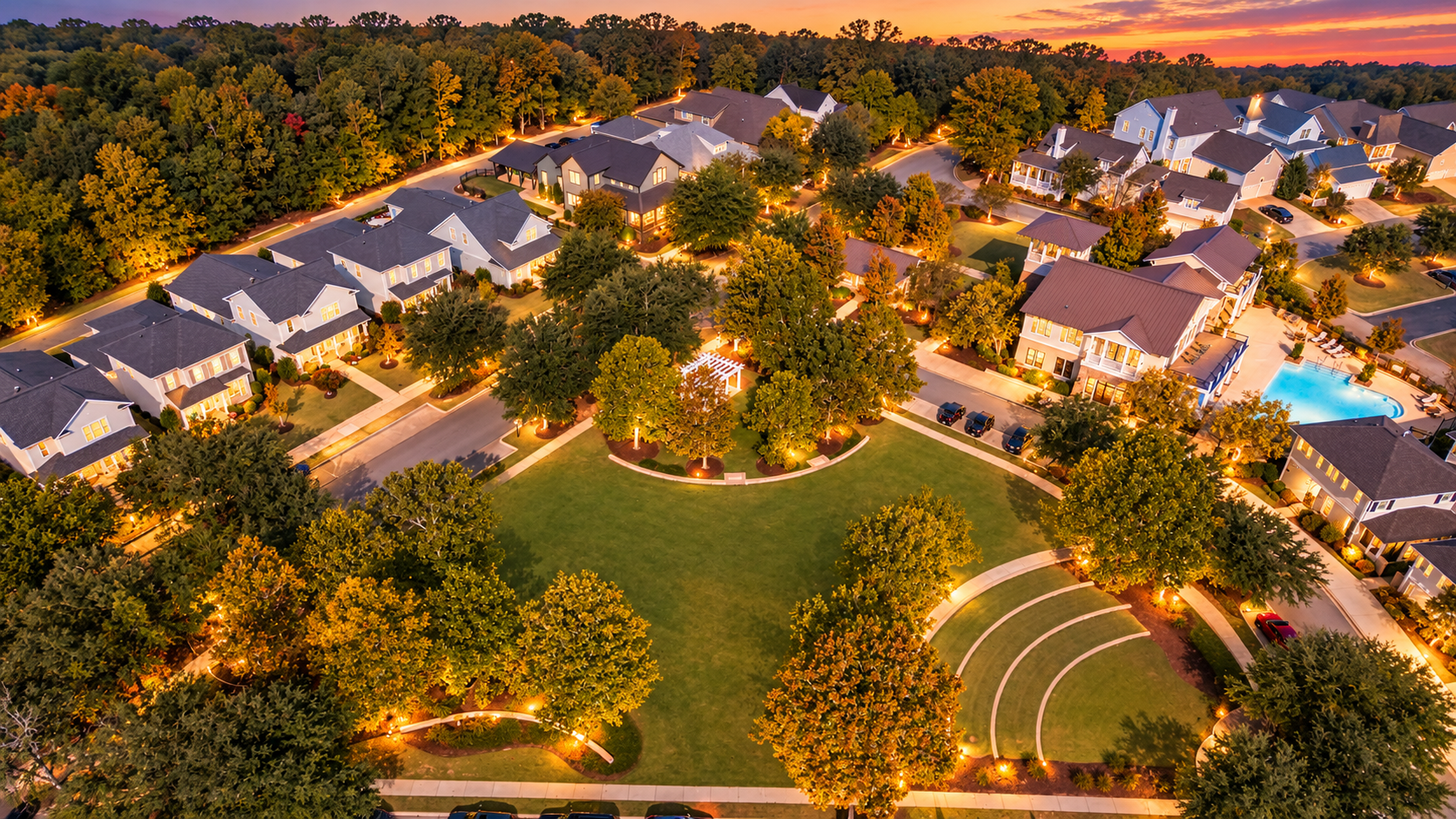 Twilight Glow Over the Neighborhood Park.png