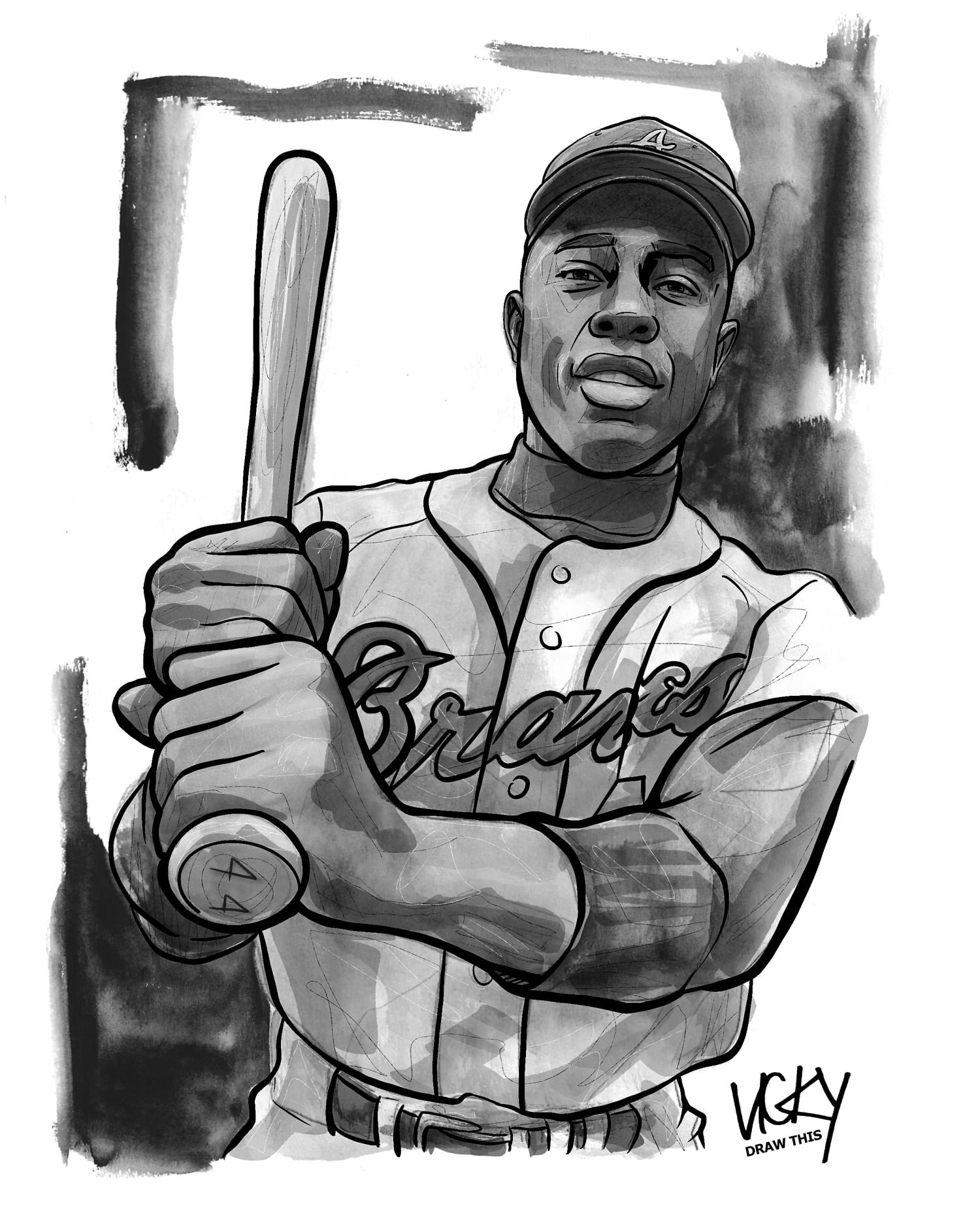 Hank Aaron — Vicky Draw This