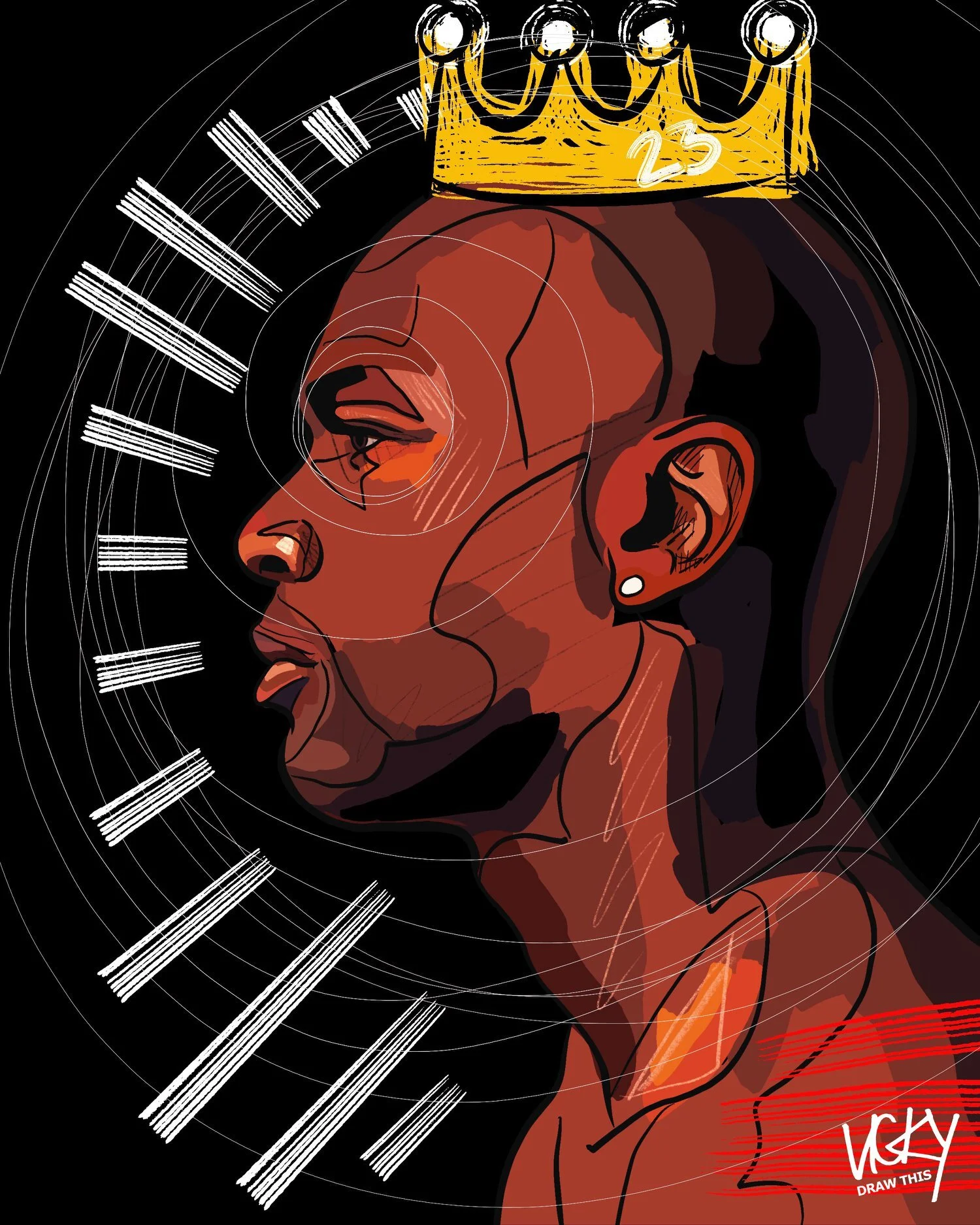 Michael Jordan With Crown