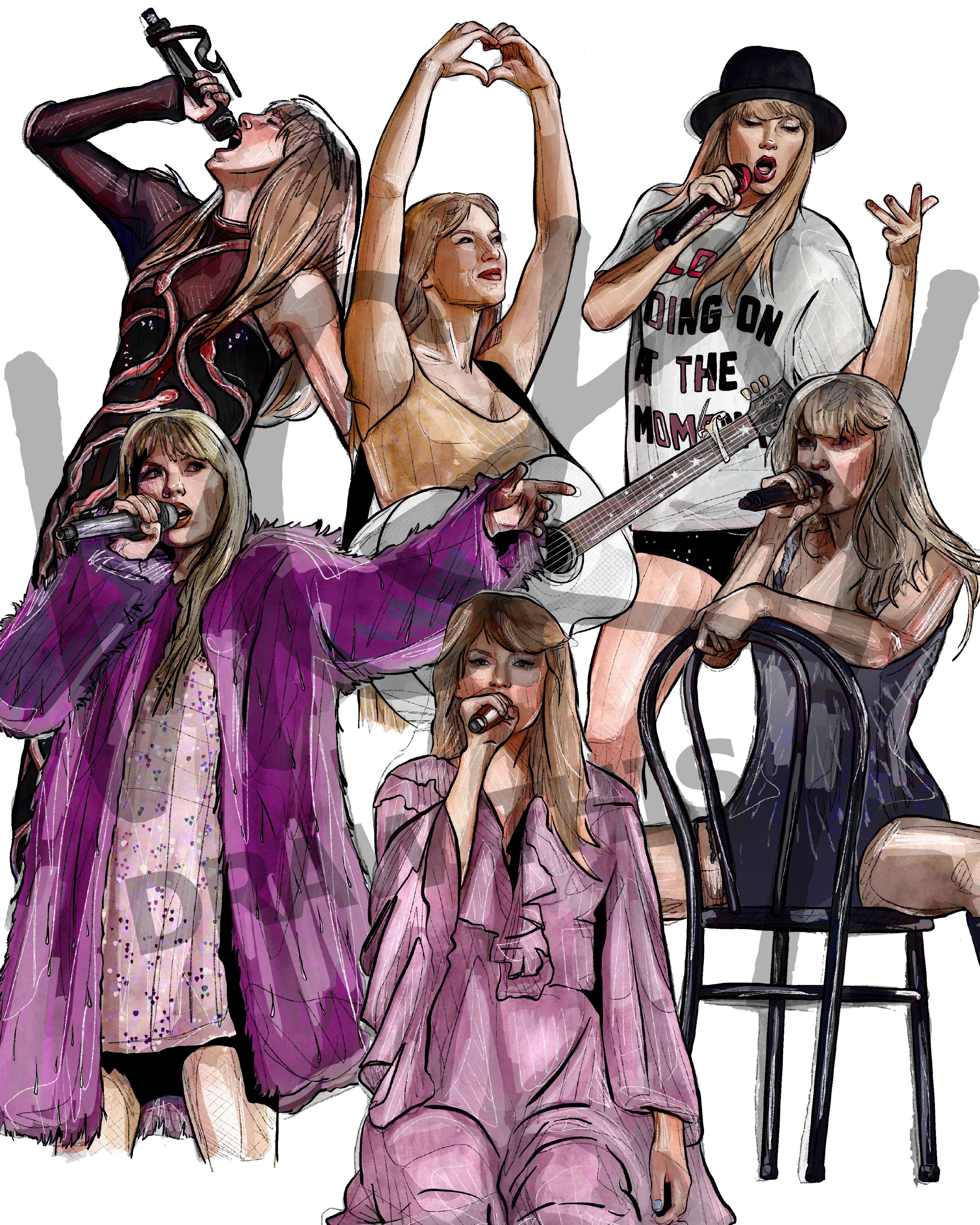 Taylor Swift Eras Tour Artwork — Vicky Draw This