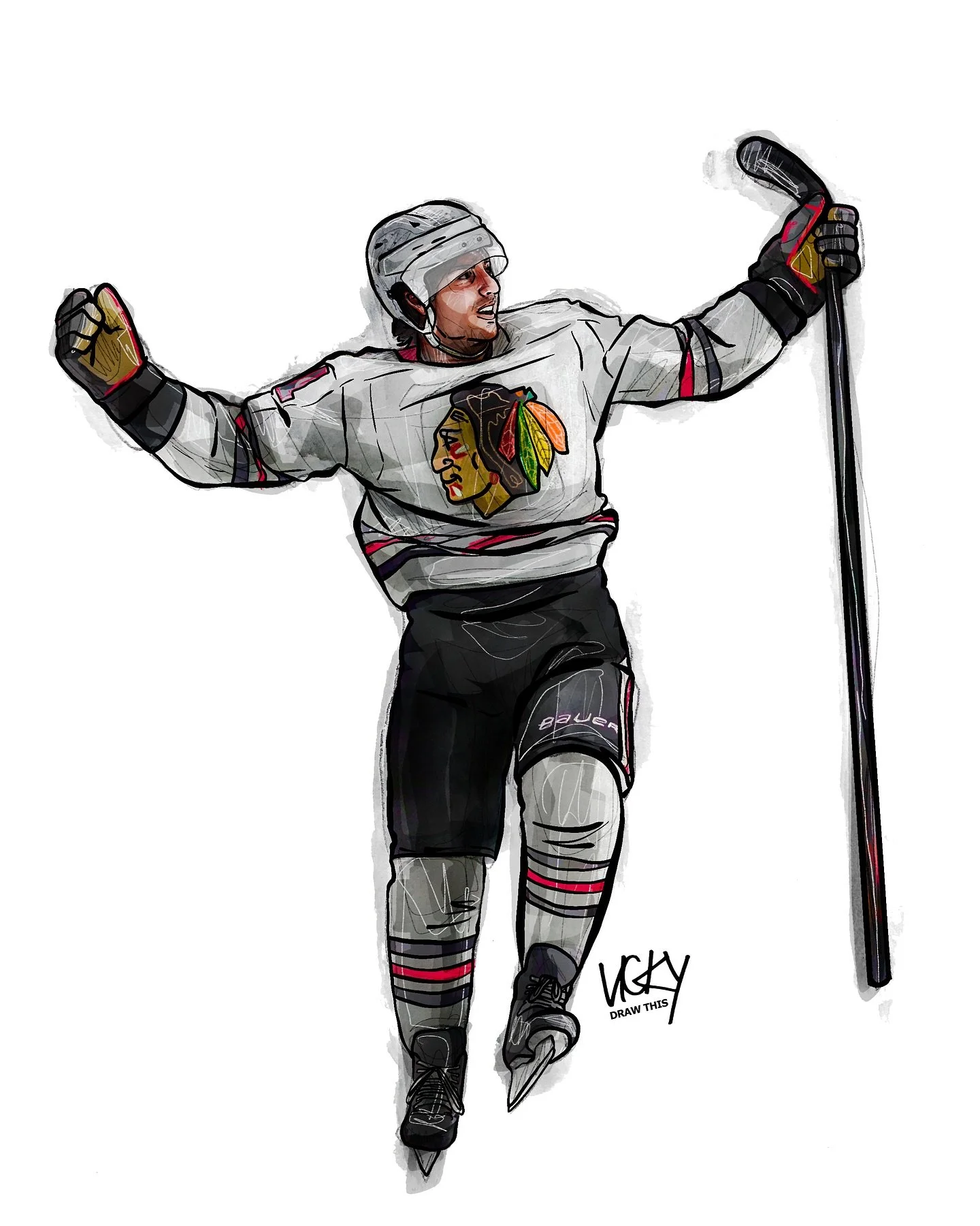Painted for the comeback. Activated and ready.

#franknazar #chicagoblackhawks