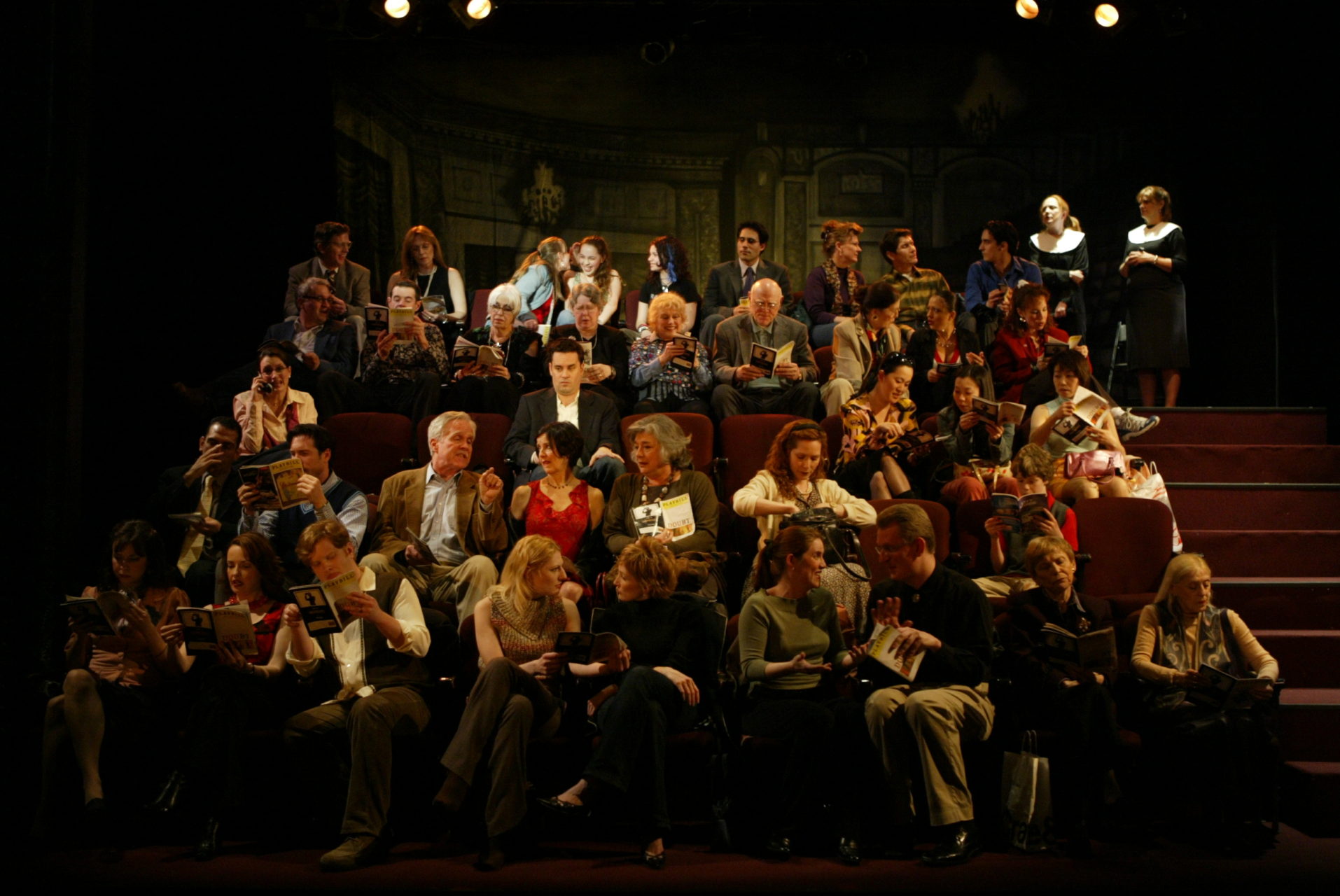  Full cast of "The Audience," directed by Jack Cummings III for Transport Group. 