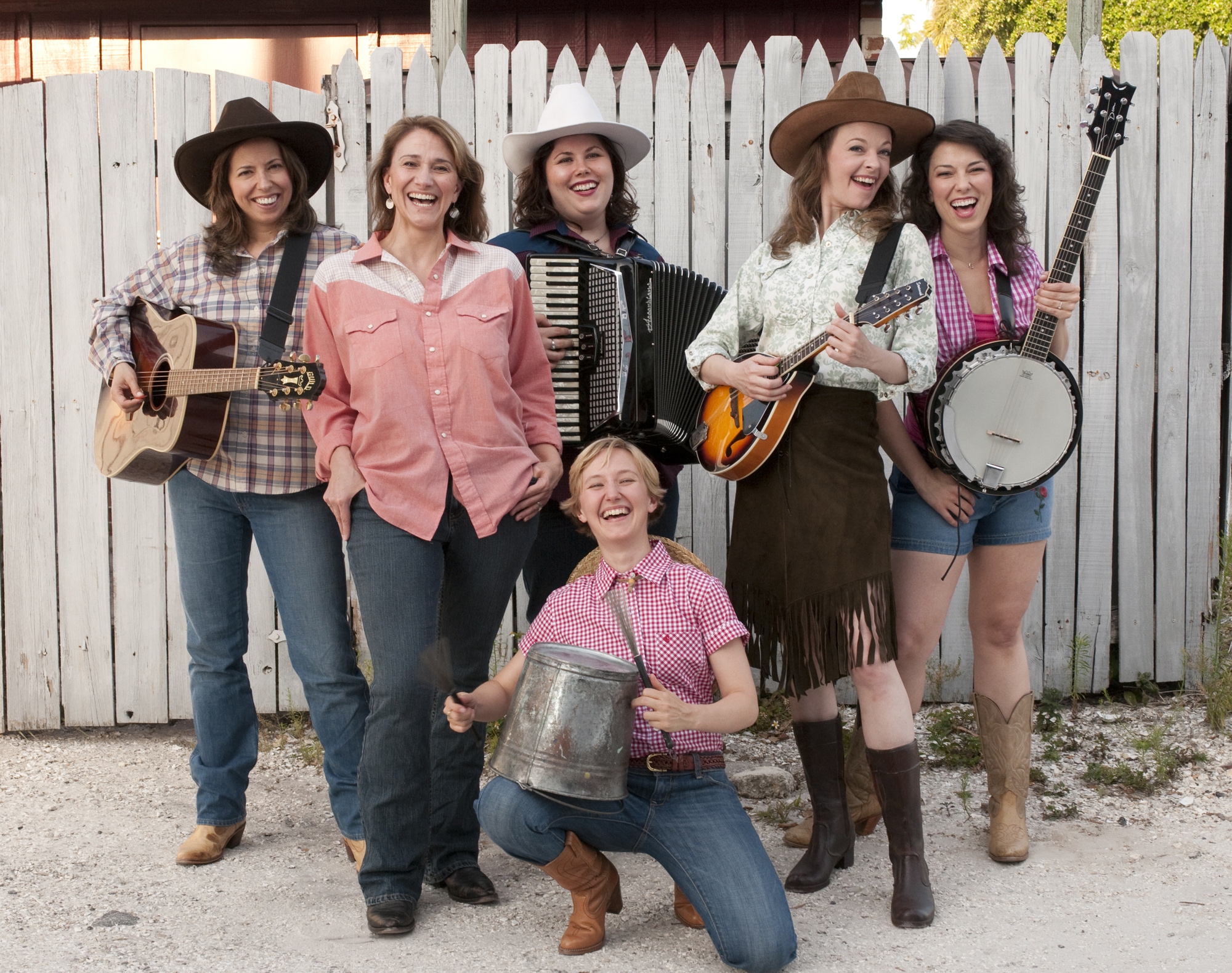  With the cast of "Cowgirls" for Florida Studio Theatre. 