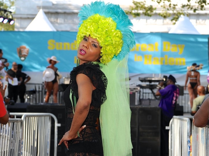 Designer Evetta Petty, of Harlem’s Heaven Hat Shop, showcases her summer collection.