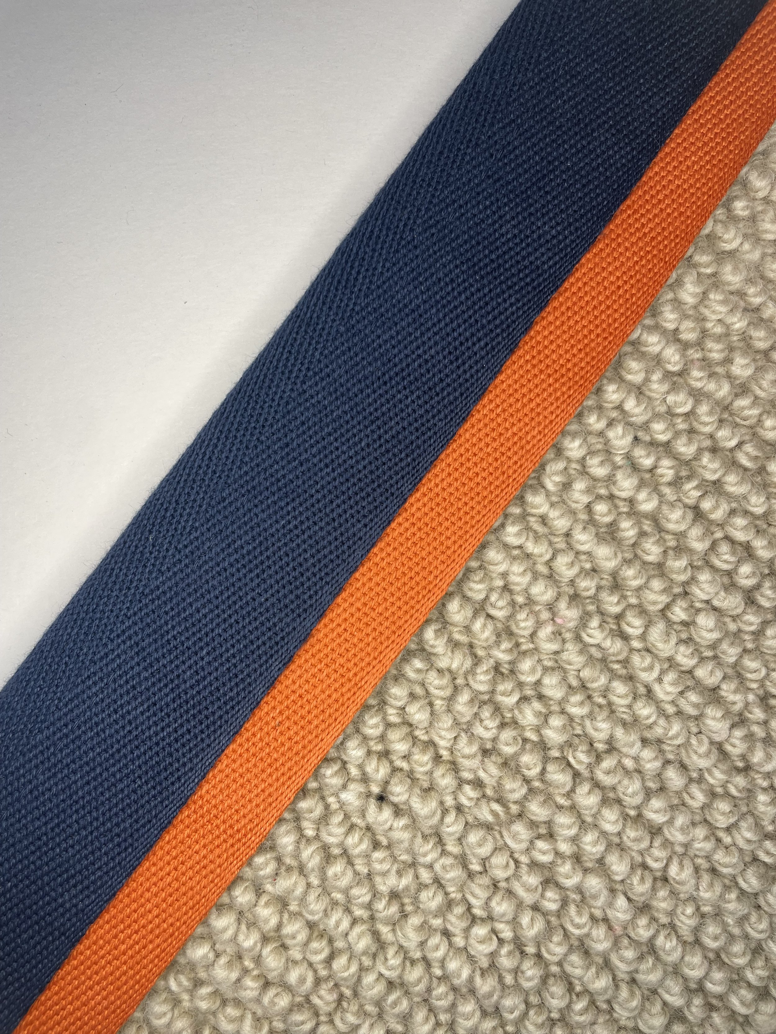 PAGEANT BLUE AND APRICOT ORANGE