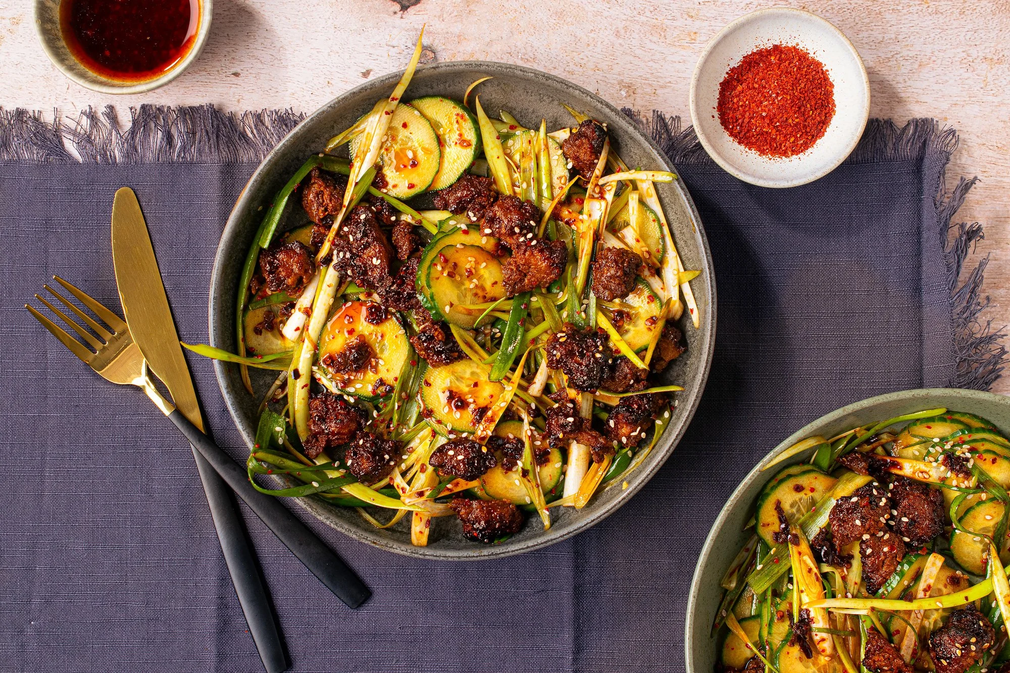 Beyond Meat Korean BBQ Burger Recipe Shoot April 2026