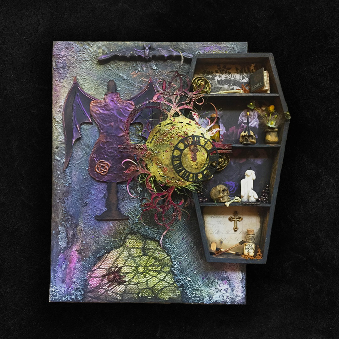 Altered Canvas Board "Slayer"