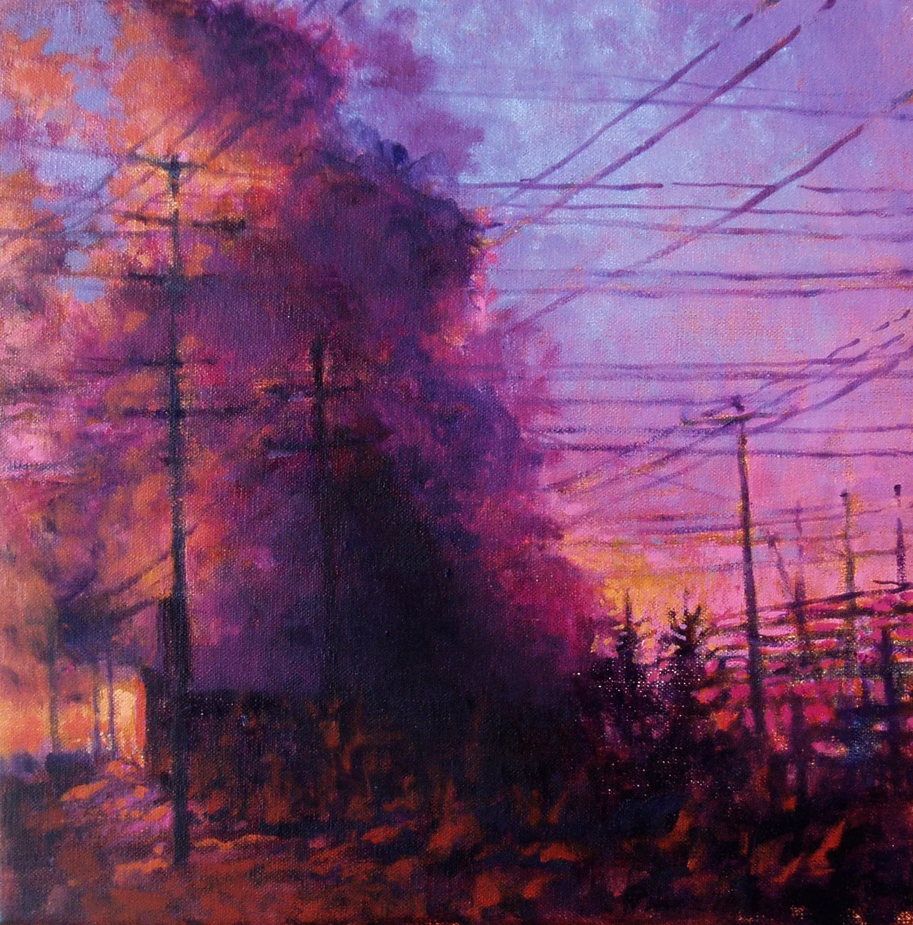   Light and Steam #19 , oil on canvas, 12x12”, 2006 