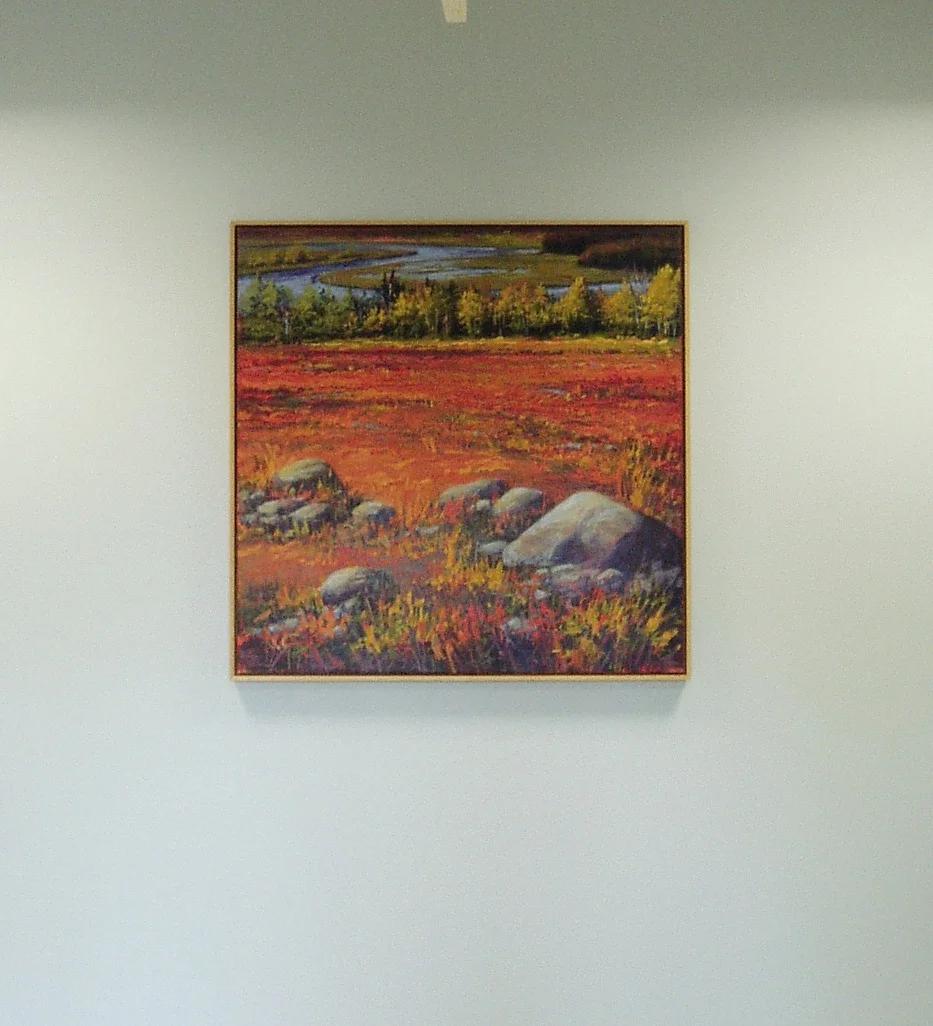   Blueberry Hill Farm Research Station, Jonesboro, ME,  oil on linen, 36x36”, 2005 