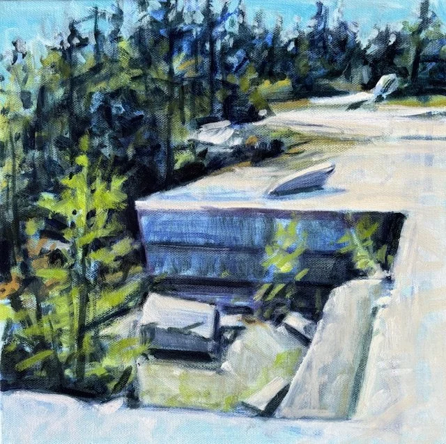 Settlement Quarry Cut-Out, 12x12, oil, 2025