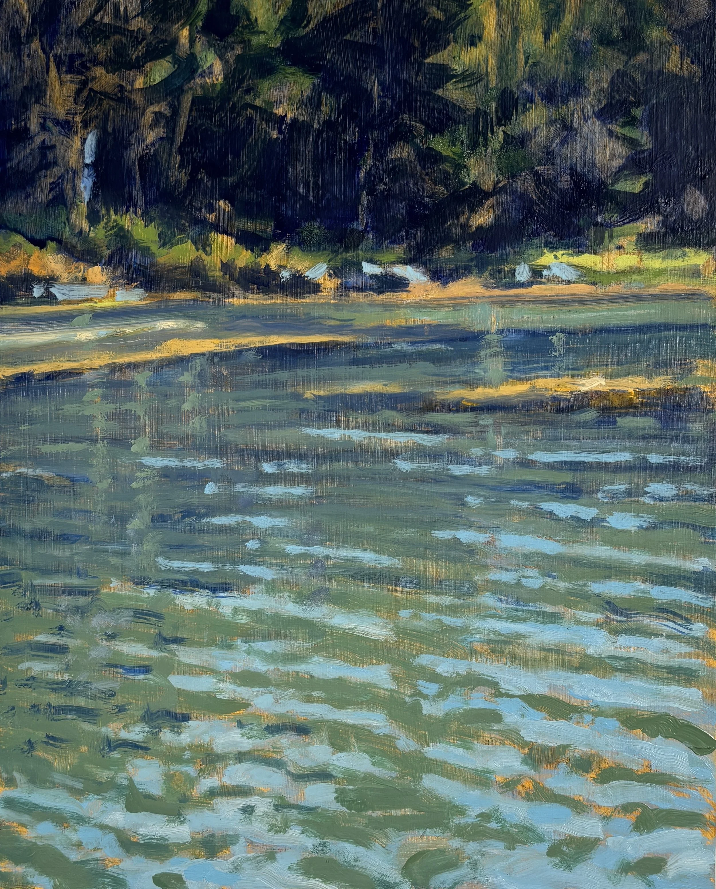 "Heron Cove Meditation", 10"x8", oil on panel, 2026