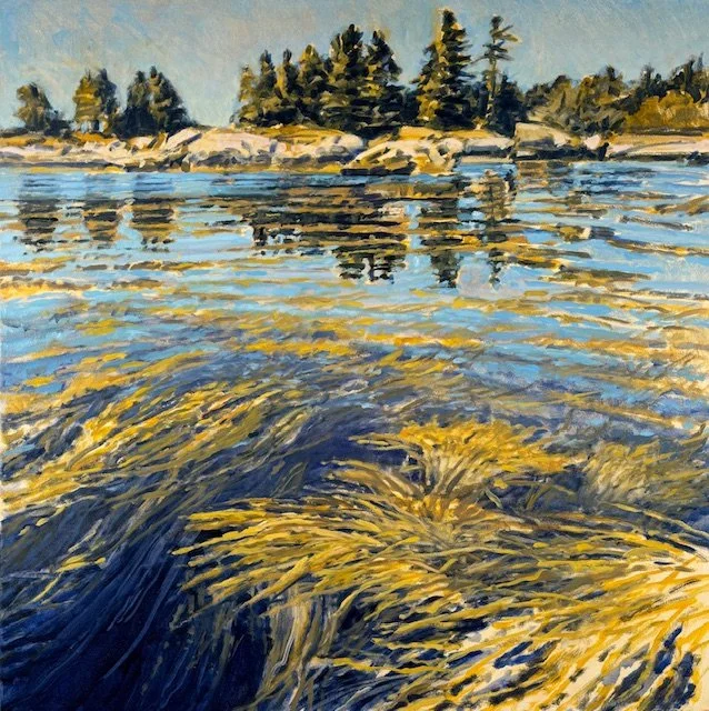 "Ocean Gold, Bickford Point", 36"x36", oil, 2026