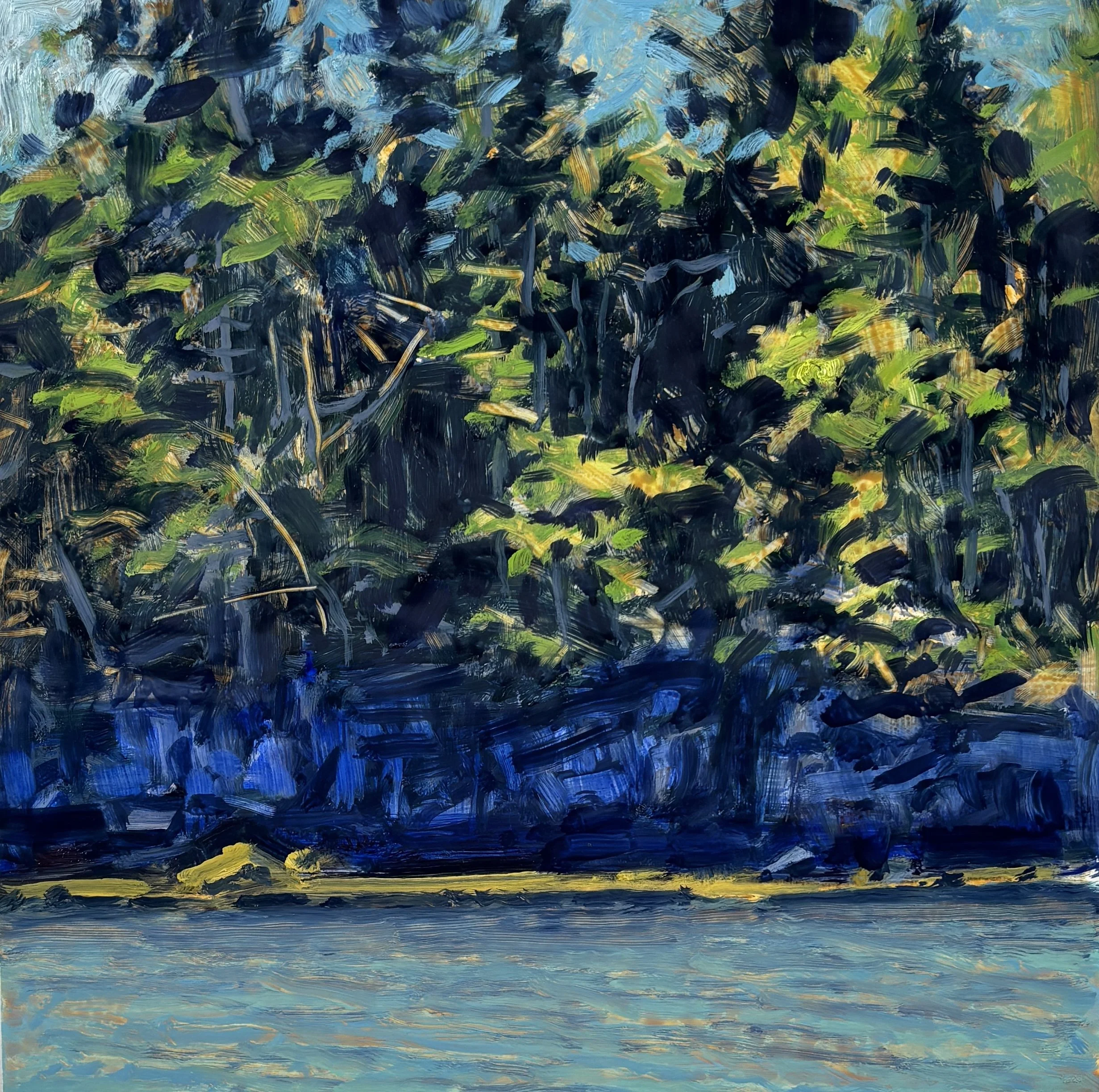 "Carrying Place Cove", 12"x12", oil on panel, 2025