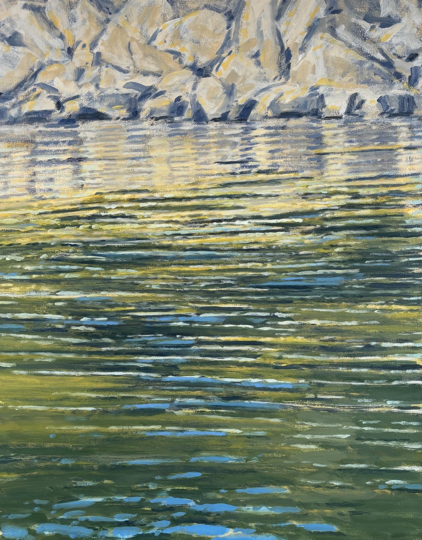 "Wohoa Bay Meditation", 30"x24", oil, 2026