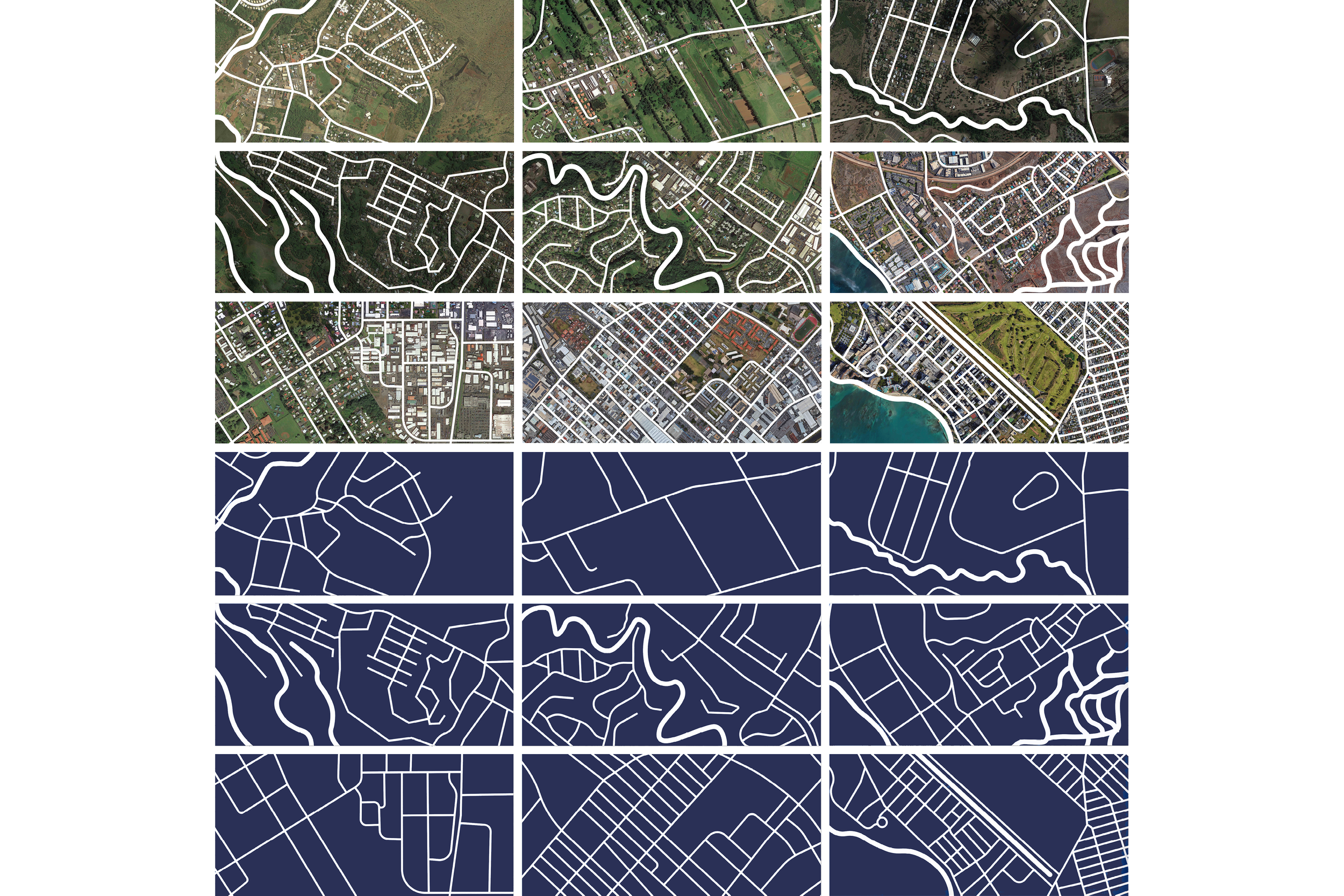 Studies of rural, suburban, and urban neighborhood patterns across Hawai‘i