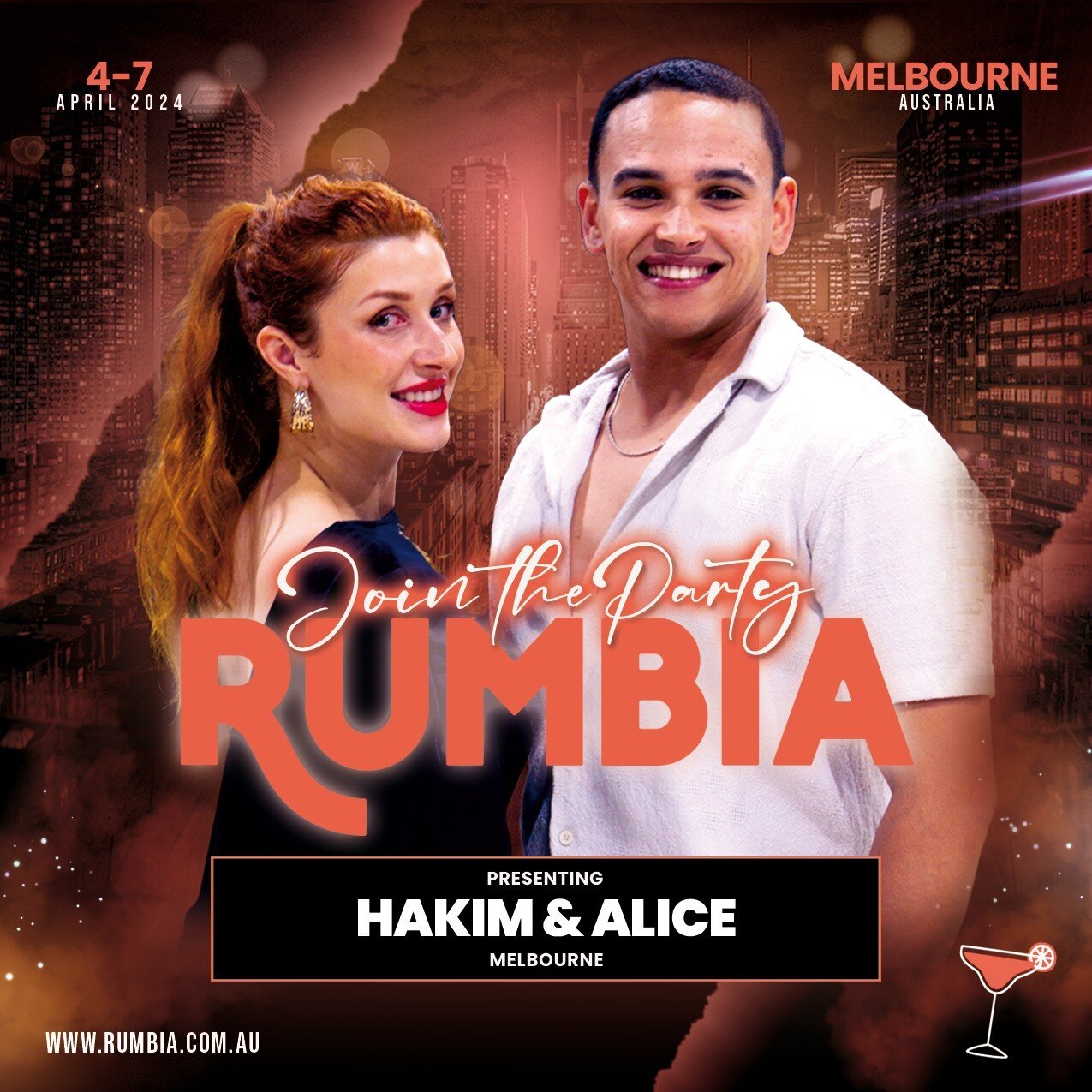 ARTIST ANNOUNCEMENT 2024 💥 ⁠
HAKIM &amp; ALICE - MELBOURNE⁠
⁠
@hakimsdan⁠
@alicemdance⁠
⁠
We are excited to have this amazing new duo teaching a Salsa Musicality workshop at Rumbia for 2024.⁠
⁠
Alice Mawhinney is well known as a beautiful Salsa &amp