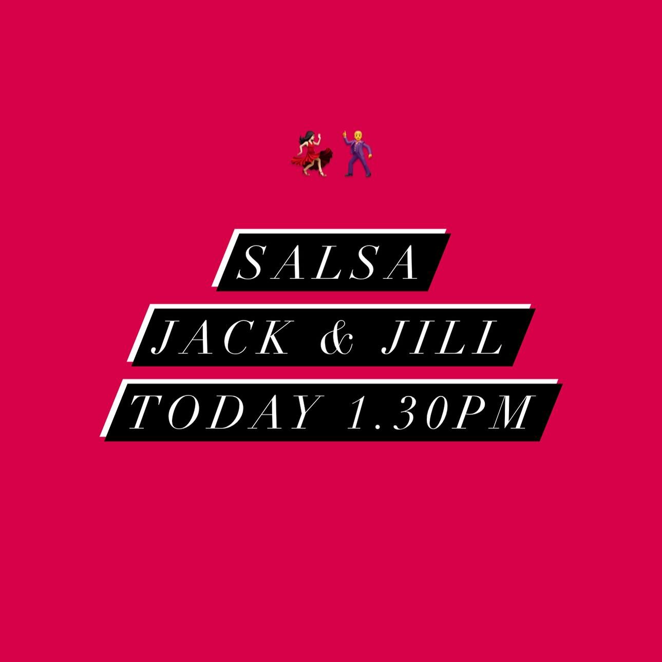 Salsa Jack &amp; Jill Today 1.30pm! 💃🏻🕺