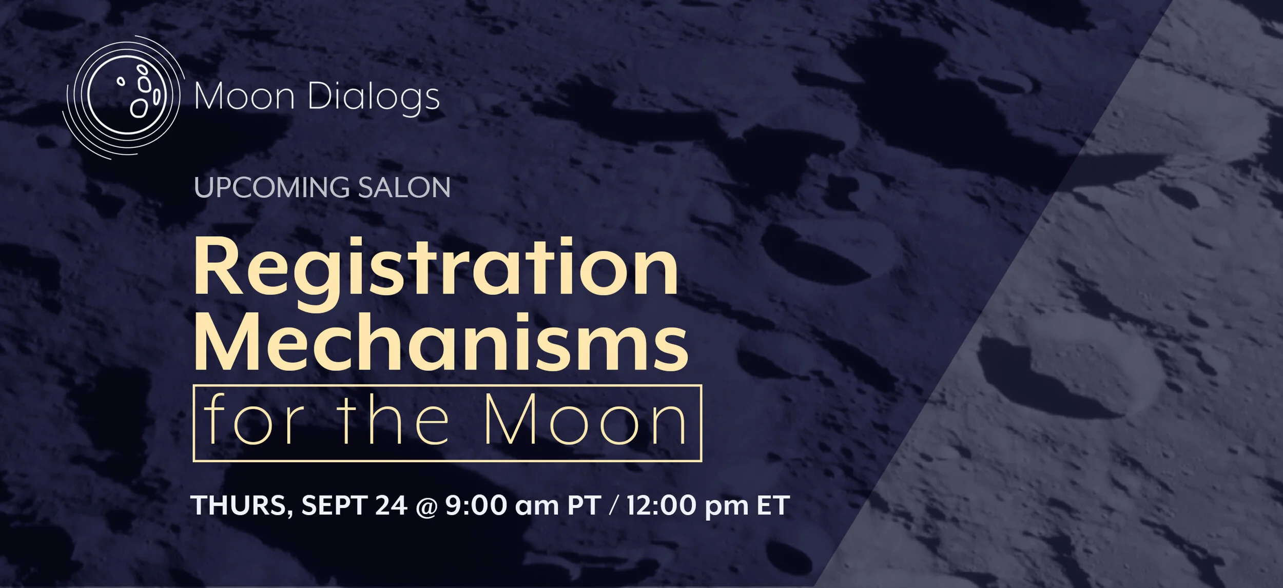 Research Salon #5: Registration Mechanisms for the Moon