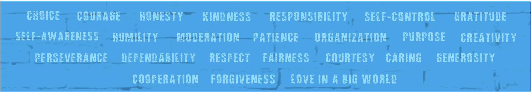 LBW 24 Character Traits to build resilience and belonging in kids