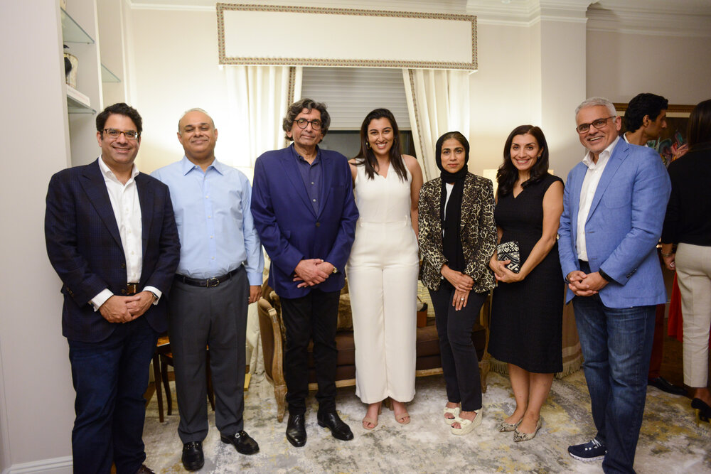 From left: Kashif Riaz; Zarrar Sehgal; Dr. Nasar Qureshi; Sofia Manekia; Dr. Uzma Iqbal; Shamila N. Chaudhary; and Kashif Zafar