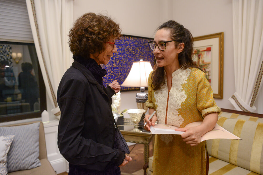 From left: Barbara Tversky; Shahzia Sikander